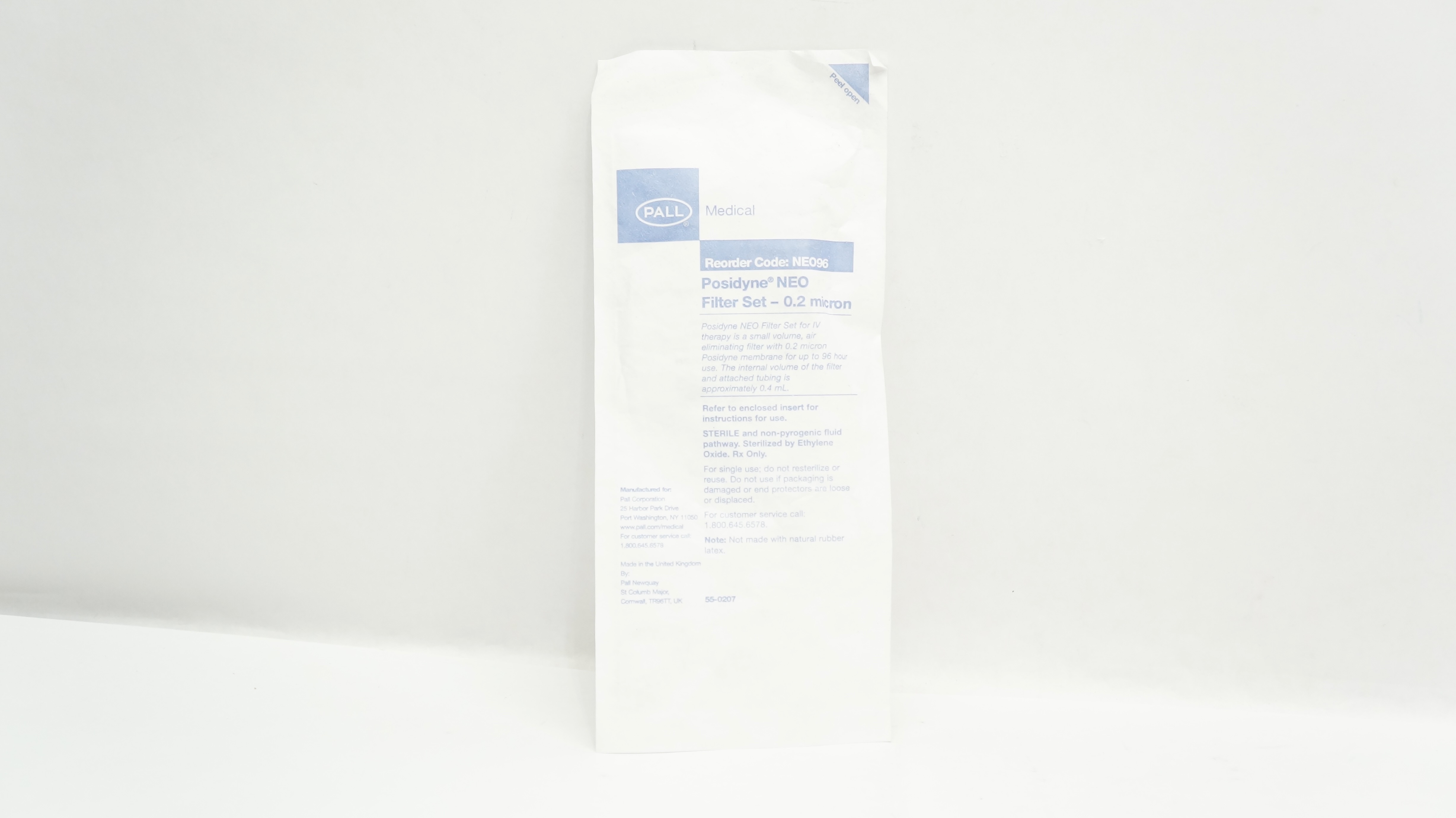 Pall Medical NEO96 Posidyne NEO Filter Set - 0.2 Micron