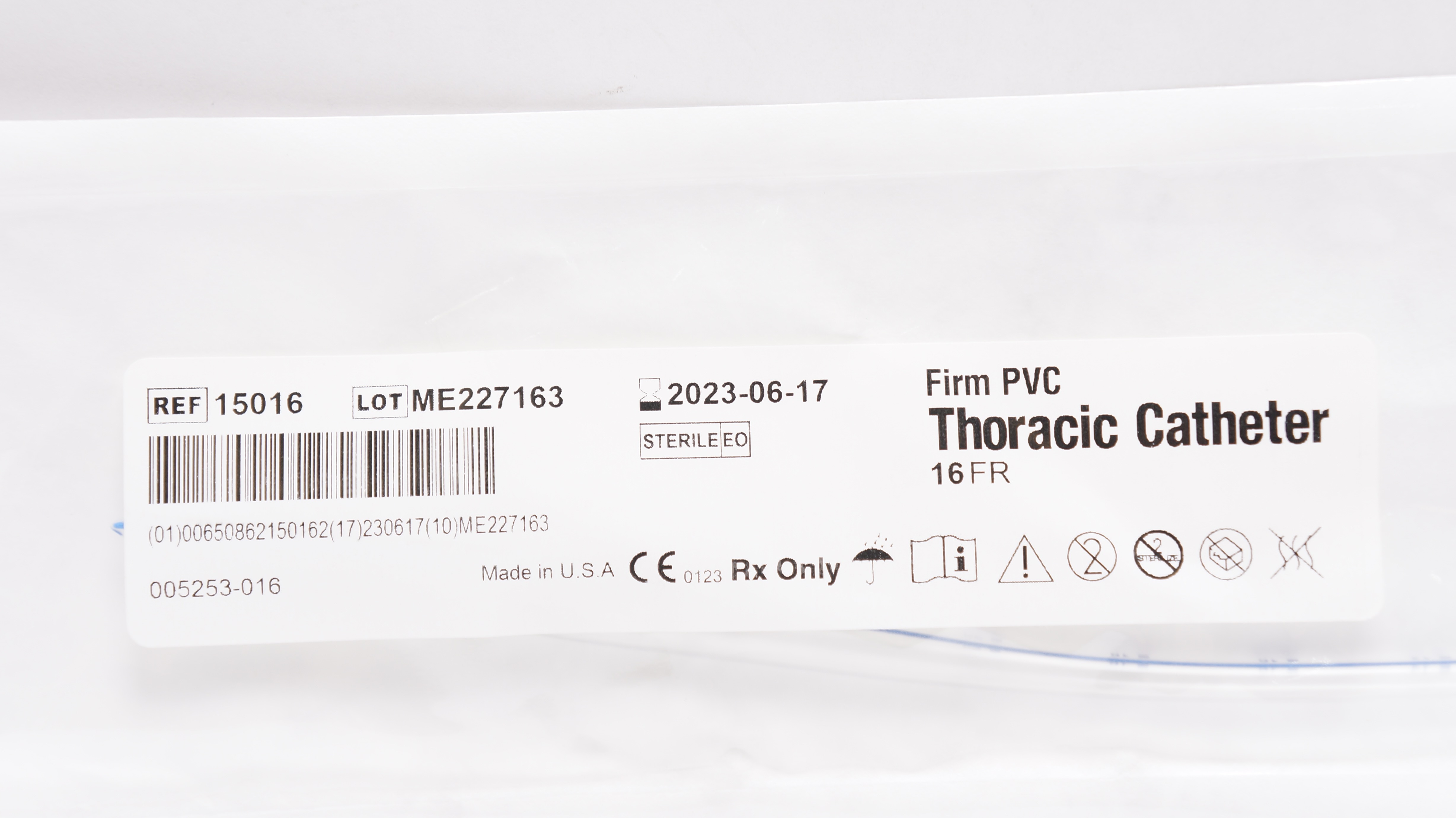 Atrium 15016 Firm PVC Thoracic Cath. 16 Fr. (x)