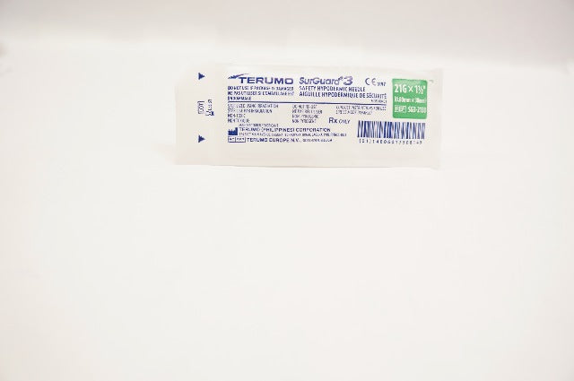 Terumo SG3-2138 SureGuard 3 Safety Hypodermic Ndle. 21G x 1-1/2inch