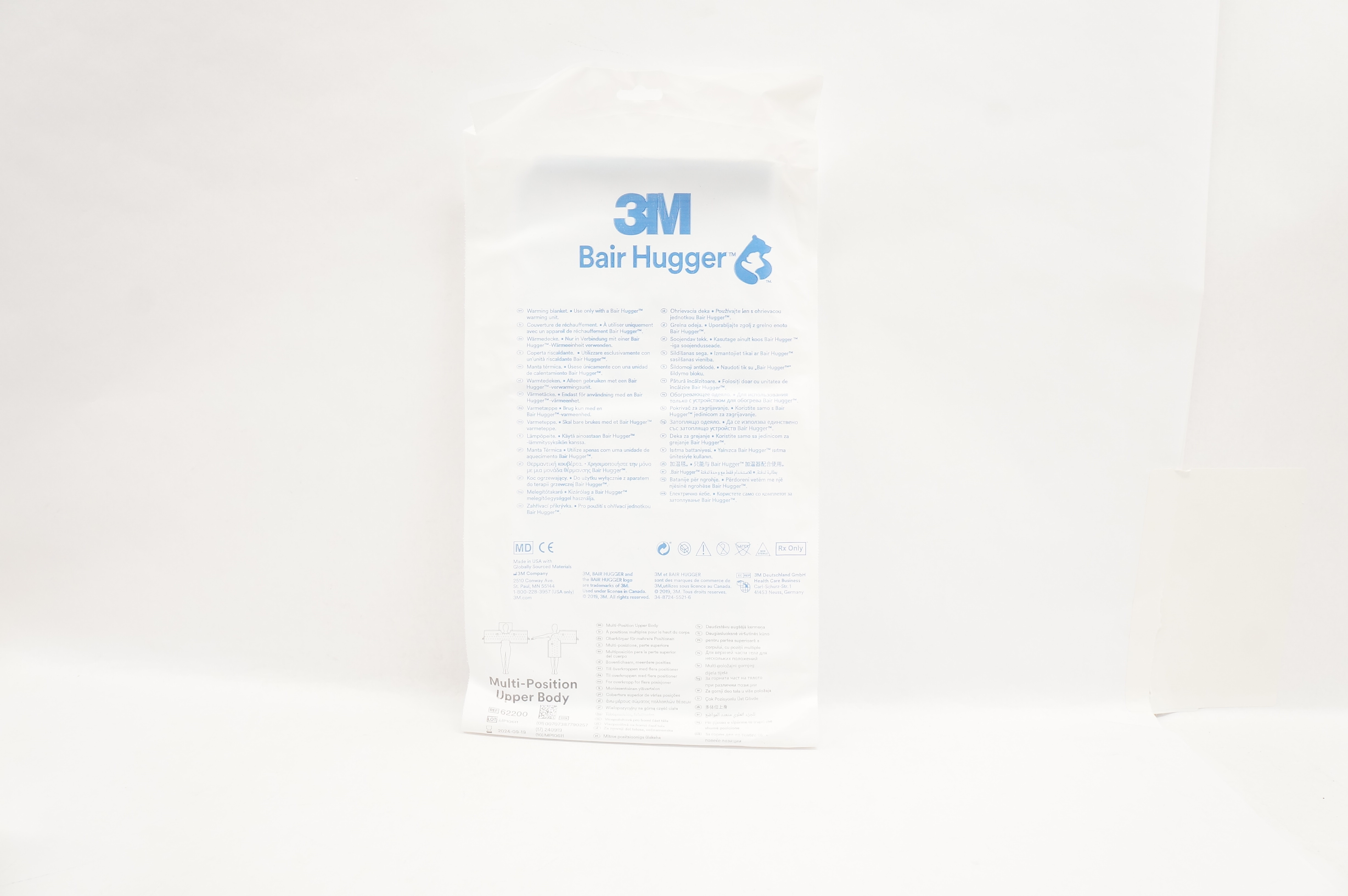 3M 62200 Bair Hugger Multi-Position Upper Body Warming Blanket