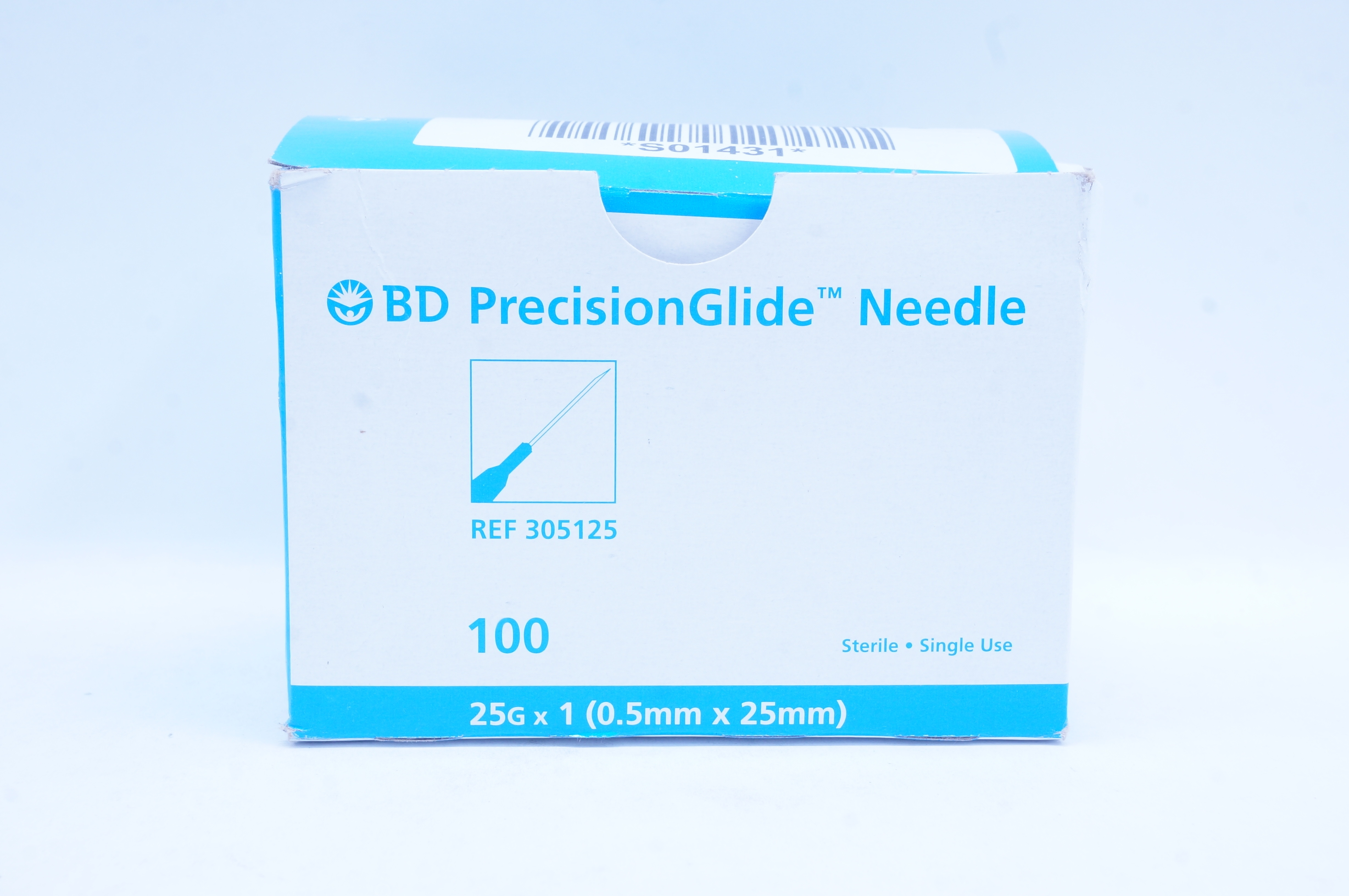 BD 305125 PrecisionGlide Ndle 25G x 1 - Box of 100