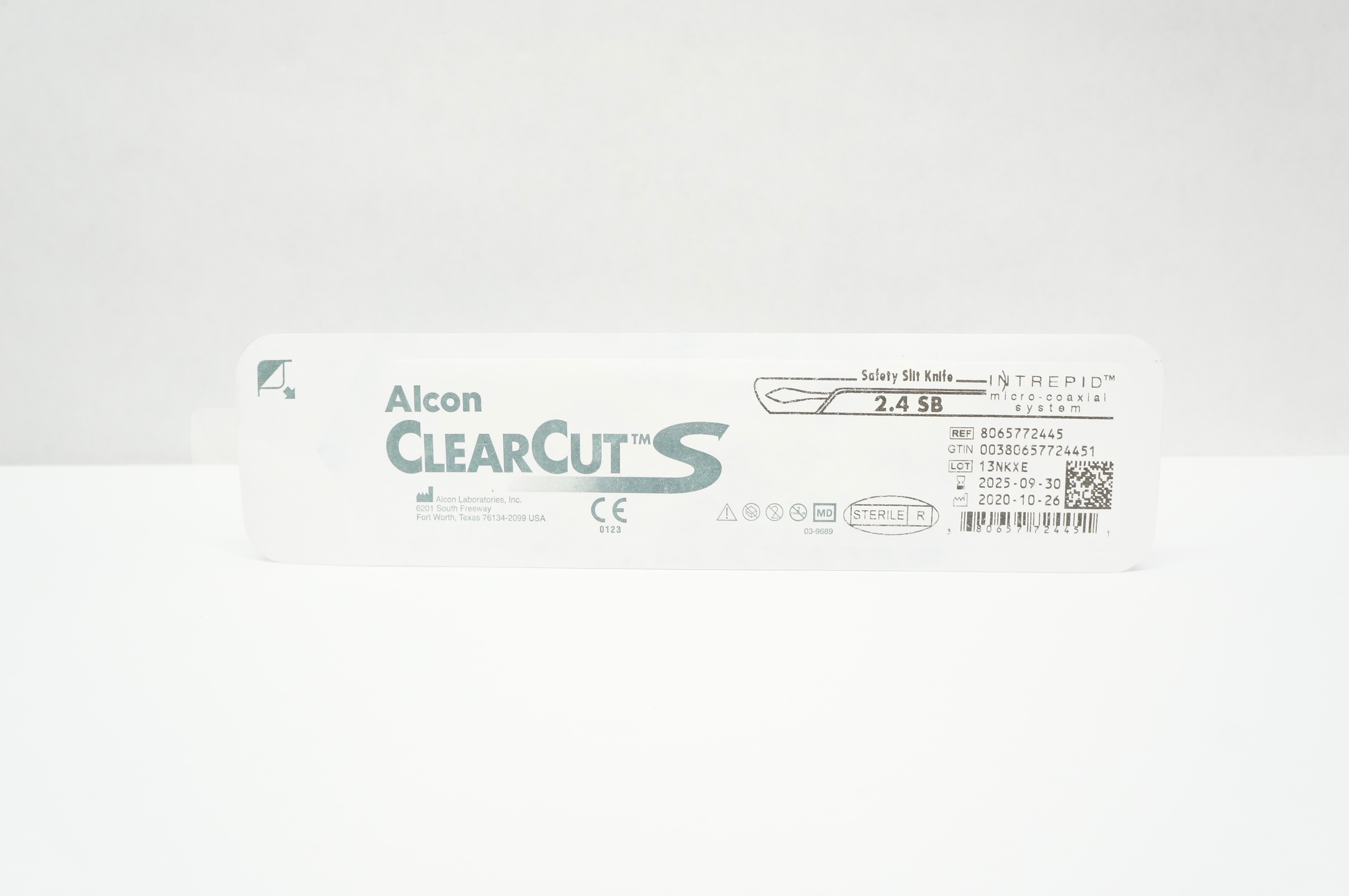 Alcon 8065772445 ClearCut S Interpid, Safety Slit Knife 2.4 SB