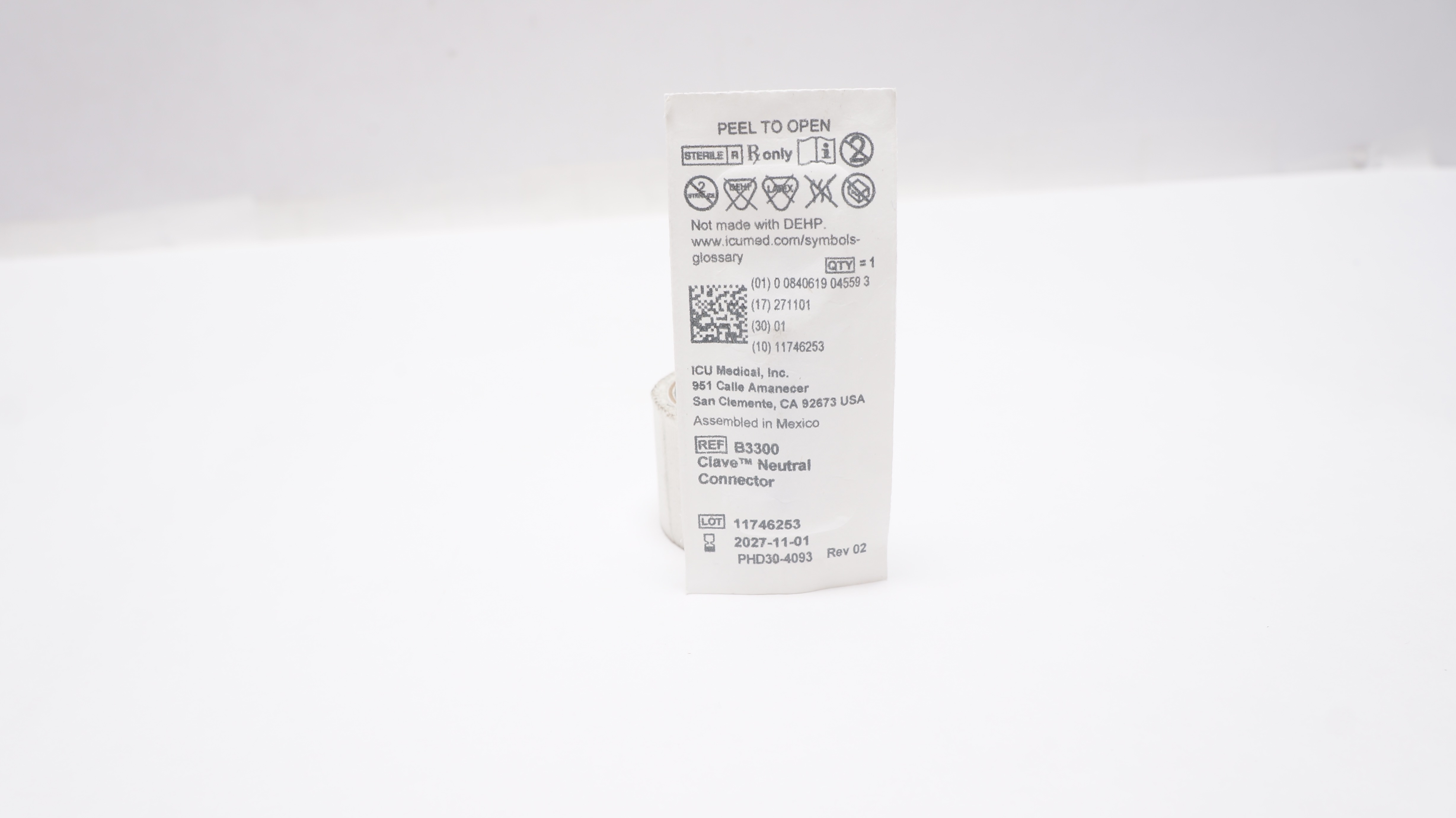 ICU Medical B3300 Clave Neutral Connector