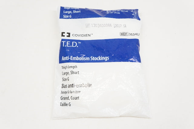 Covidien 3634LF T.E.D. Anti-Embolism Stockings, Thigh Length, Large (x)