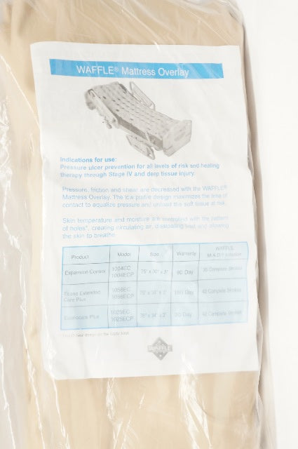 Waffle EconoCare Plus Expansion Control Overlay with Pump, 76" x 34" x 3" - 1005ECPX060