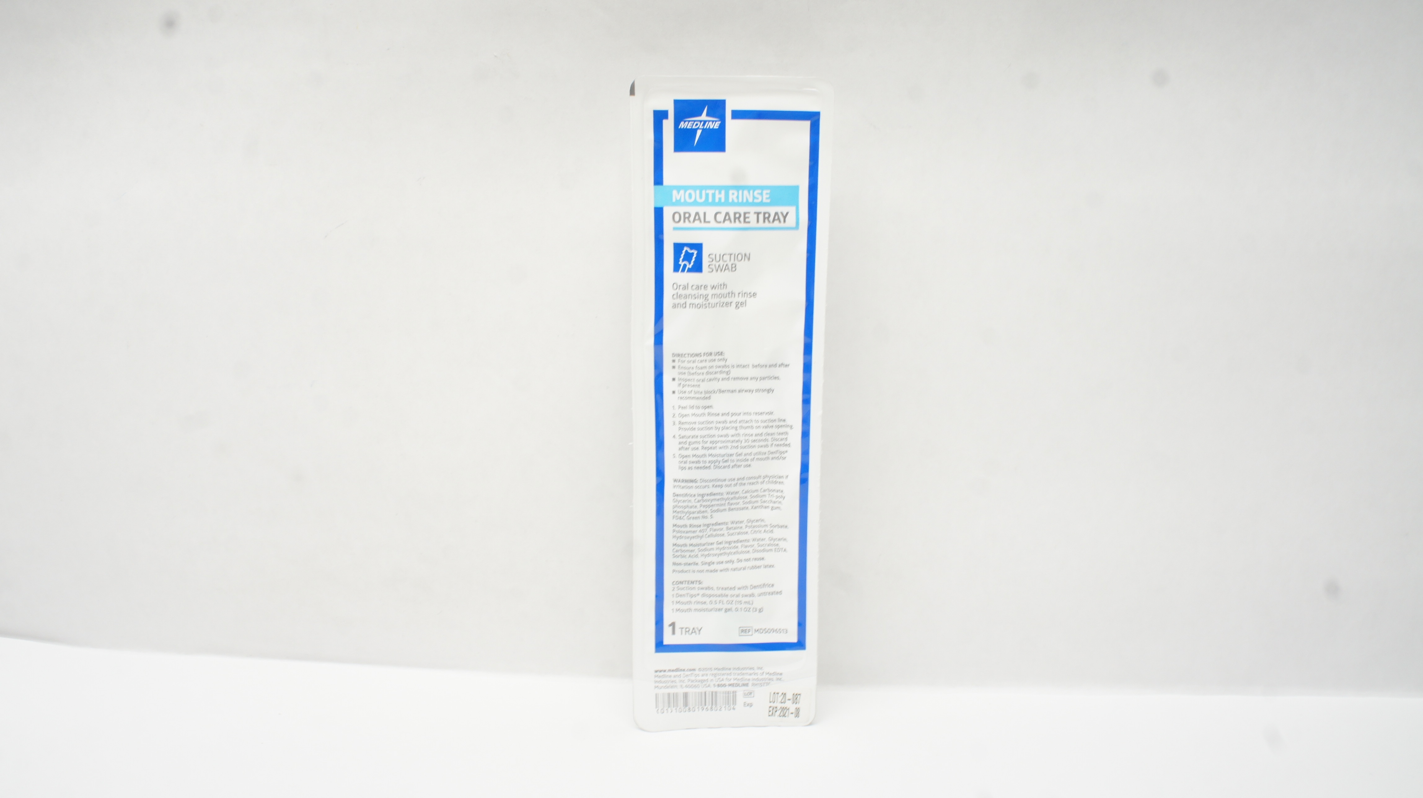 Medline MDS096513 Mouth Rinse Oral Care Tray, Suction Swab (x)