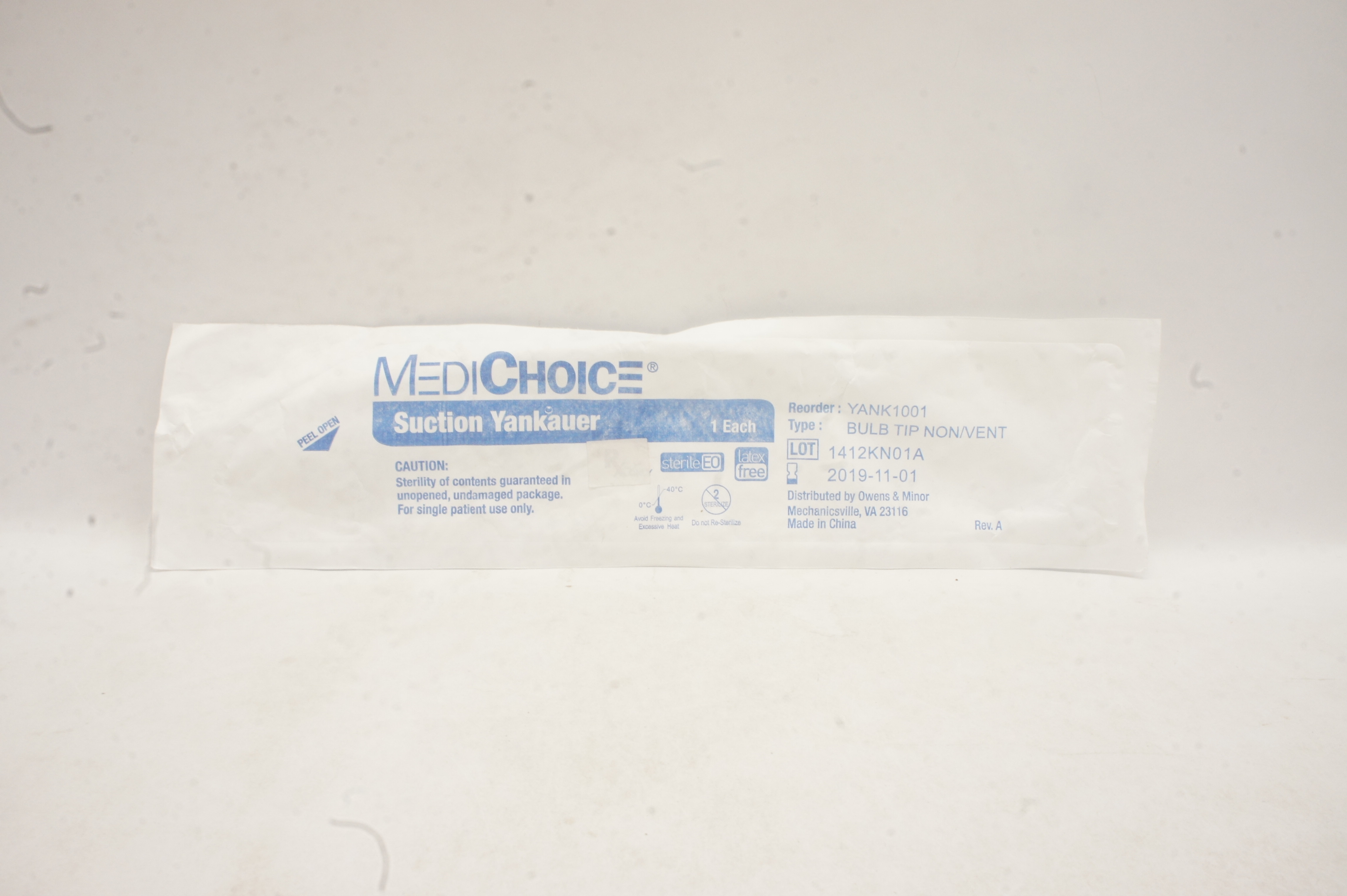 MediChoice YANK1001 Suction Yankauer Bulb Tip Non-Vent (x)