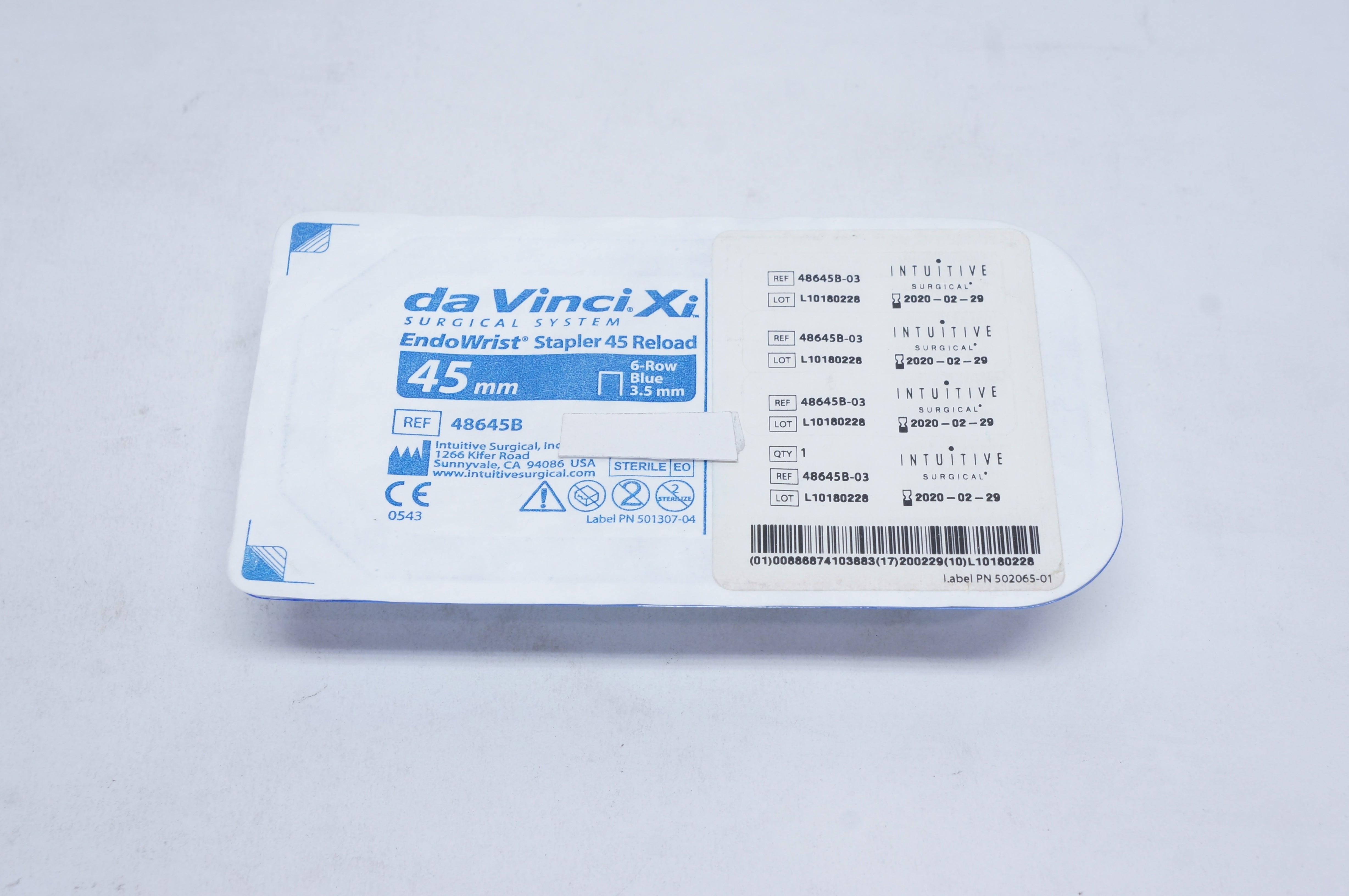 Intuituve 48645B-03 Da VinciXi EndoWrist Stapler 45 Reload 45mm, 6-Row 3.5mm (x)