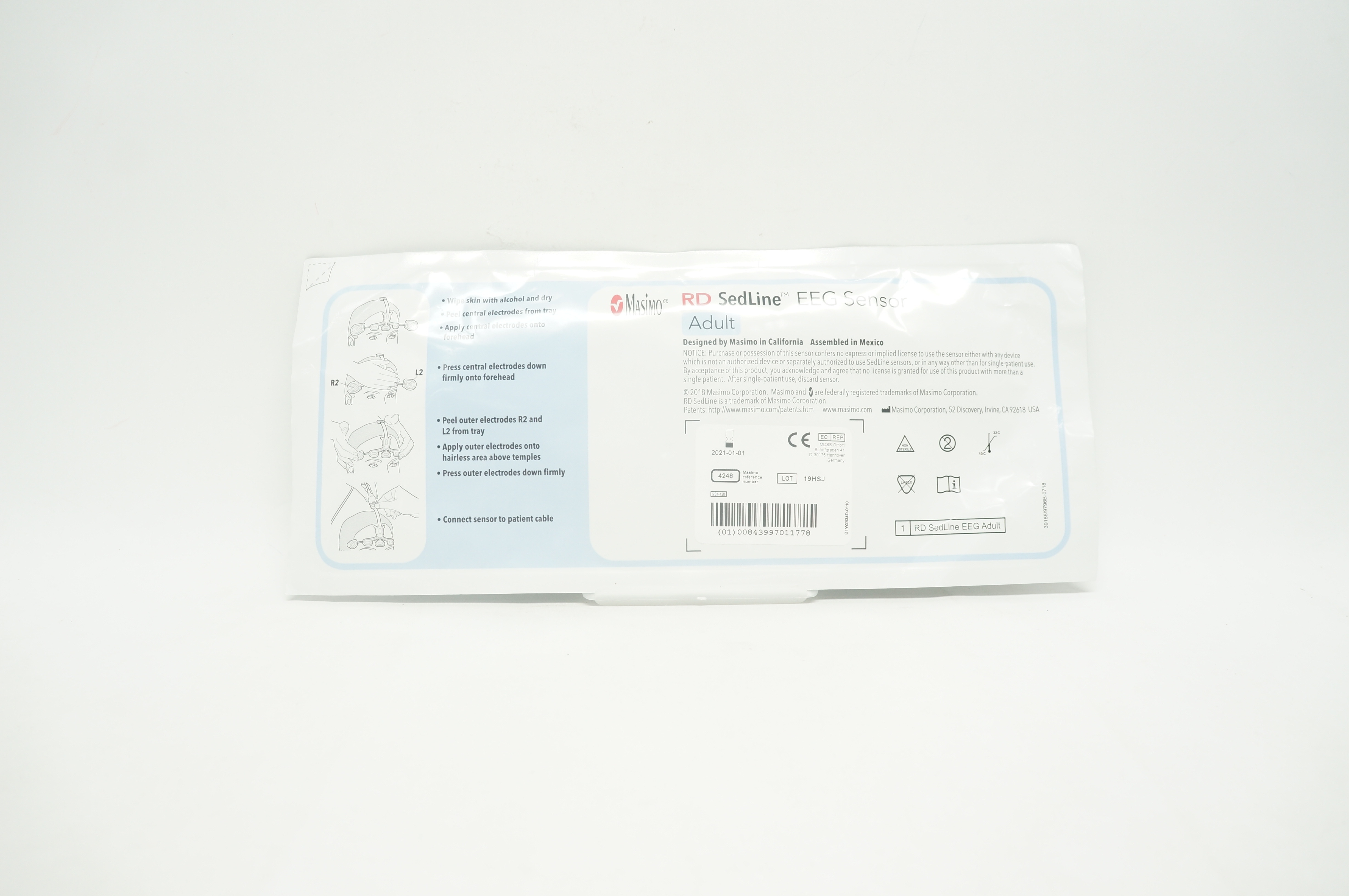 Masimo 4248 RD Sedline EEG Sensor Adult (x)