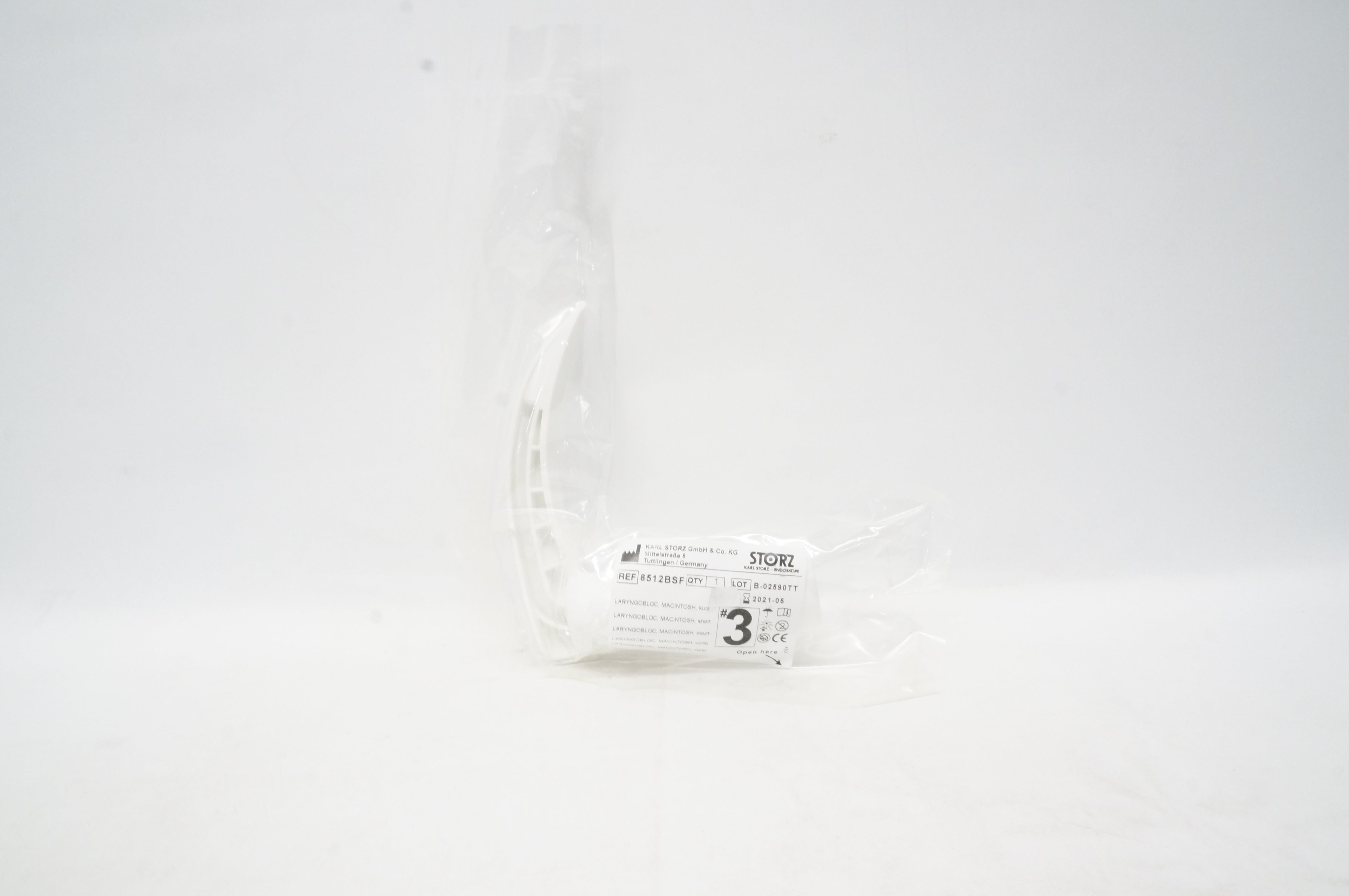 Karl Storz 8512BSF Laryngobloc, Macintosh Short #3