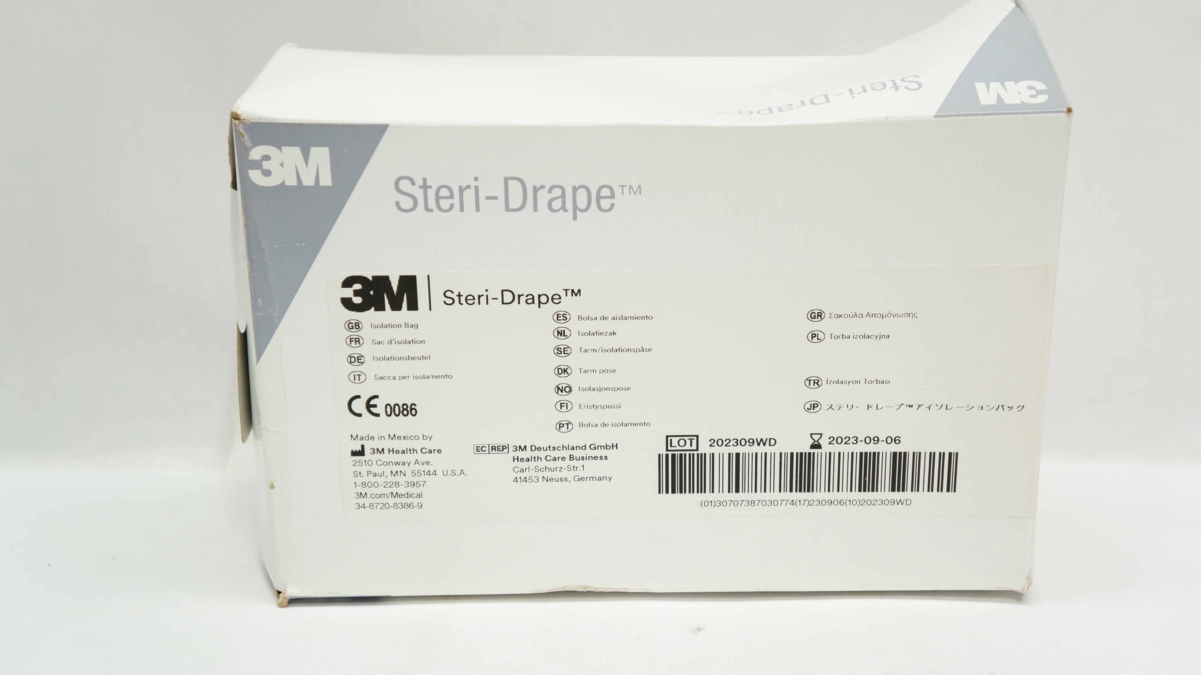 3M 1003 Steri-Drape Isolation Bag 20inch x 20inch - Box of 10