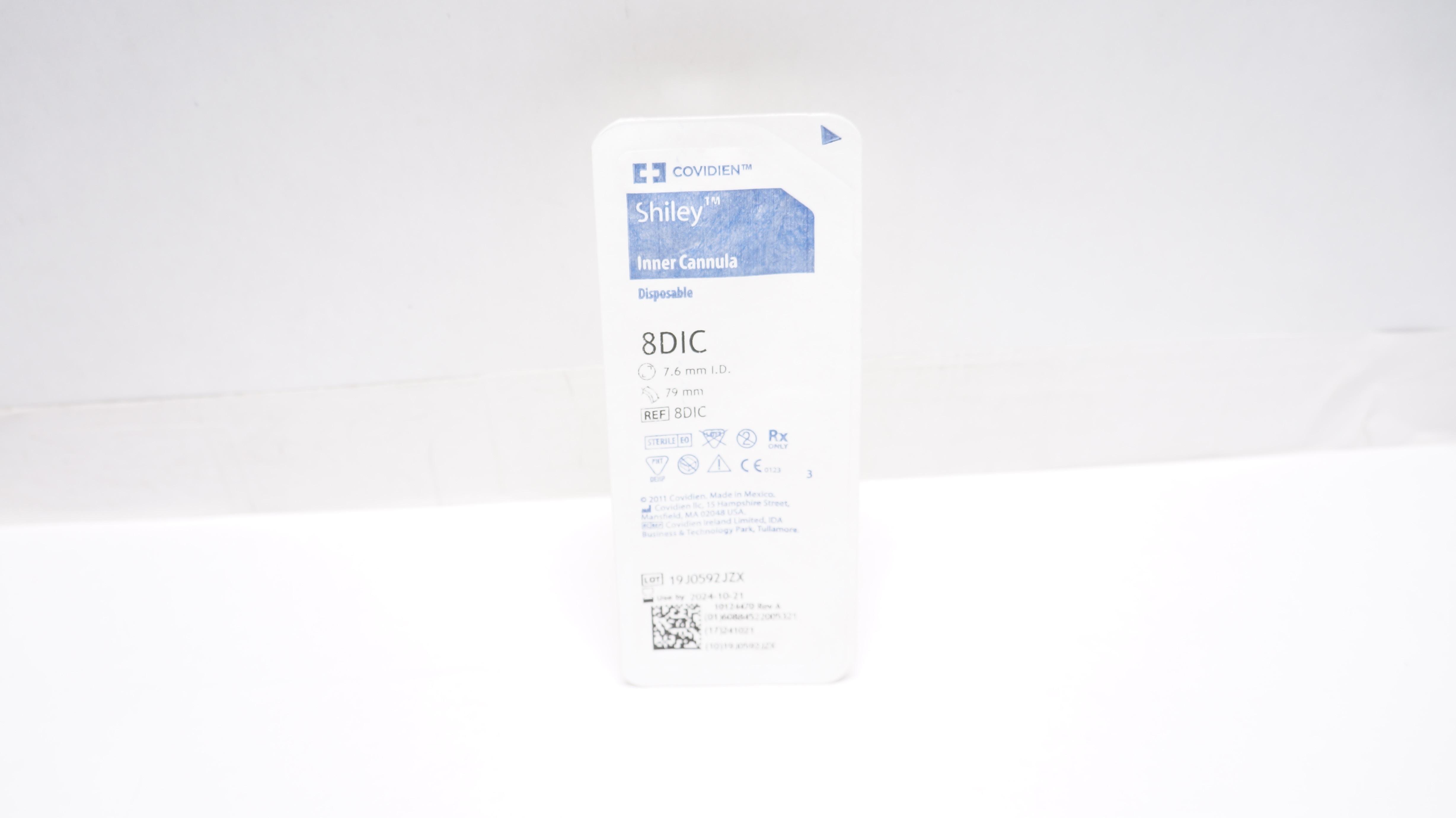 Covidien 8DIC Shiley Inner Cannula Disposable 7.6mm I.D. x 79mm