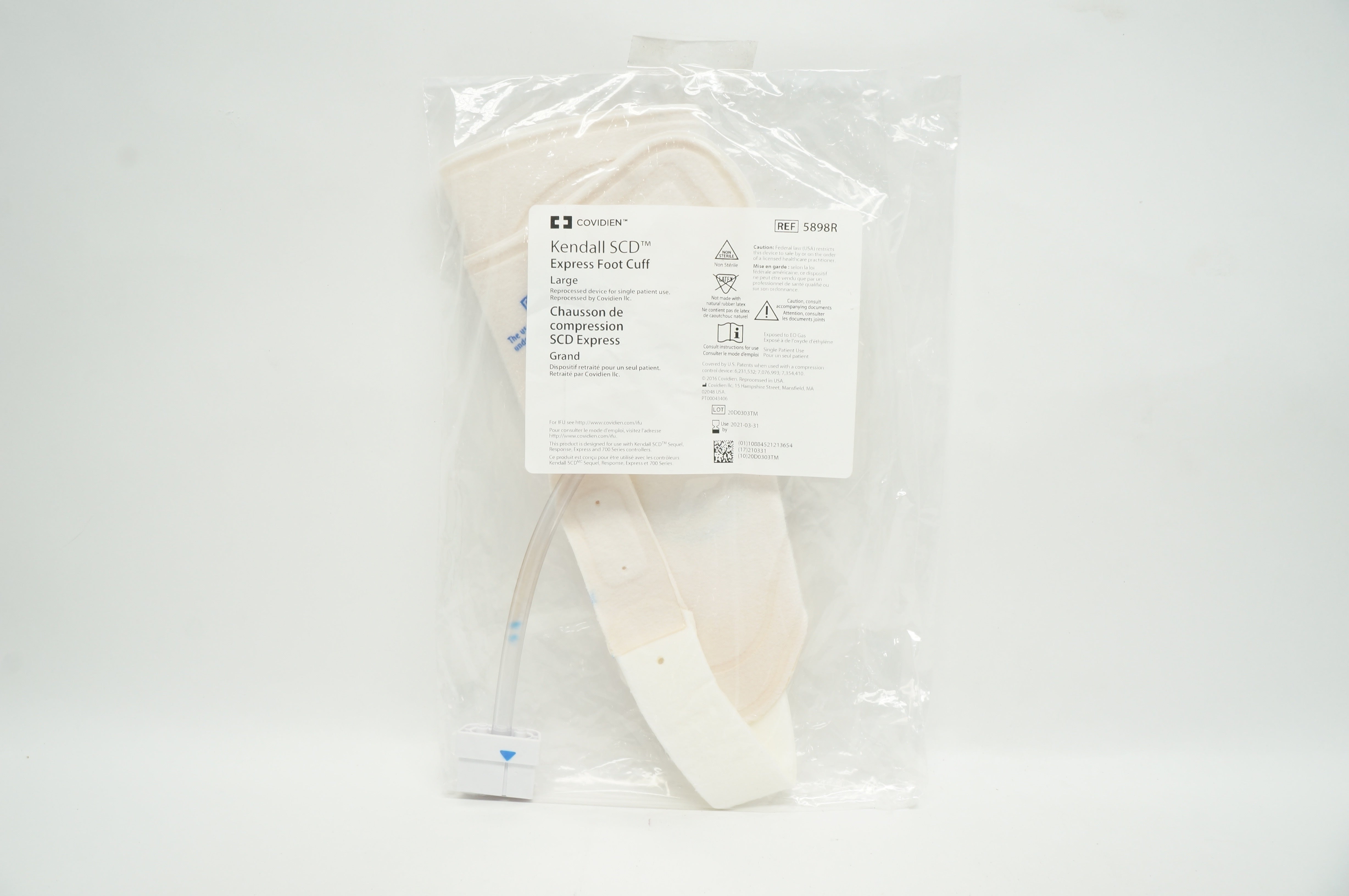 Covidien 5898R Kendall SCD Express Foot Cuff Large (x)