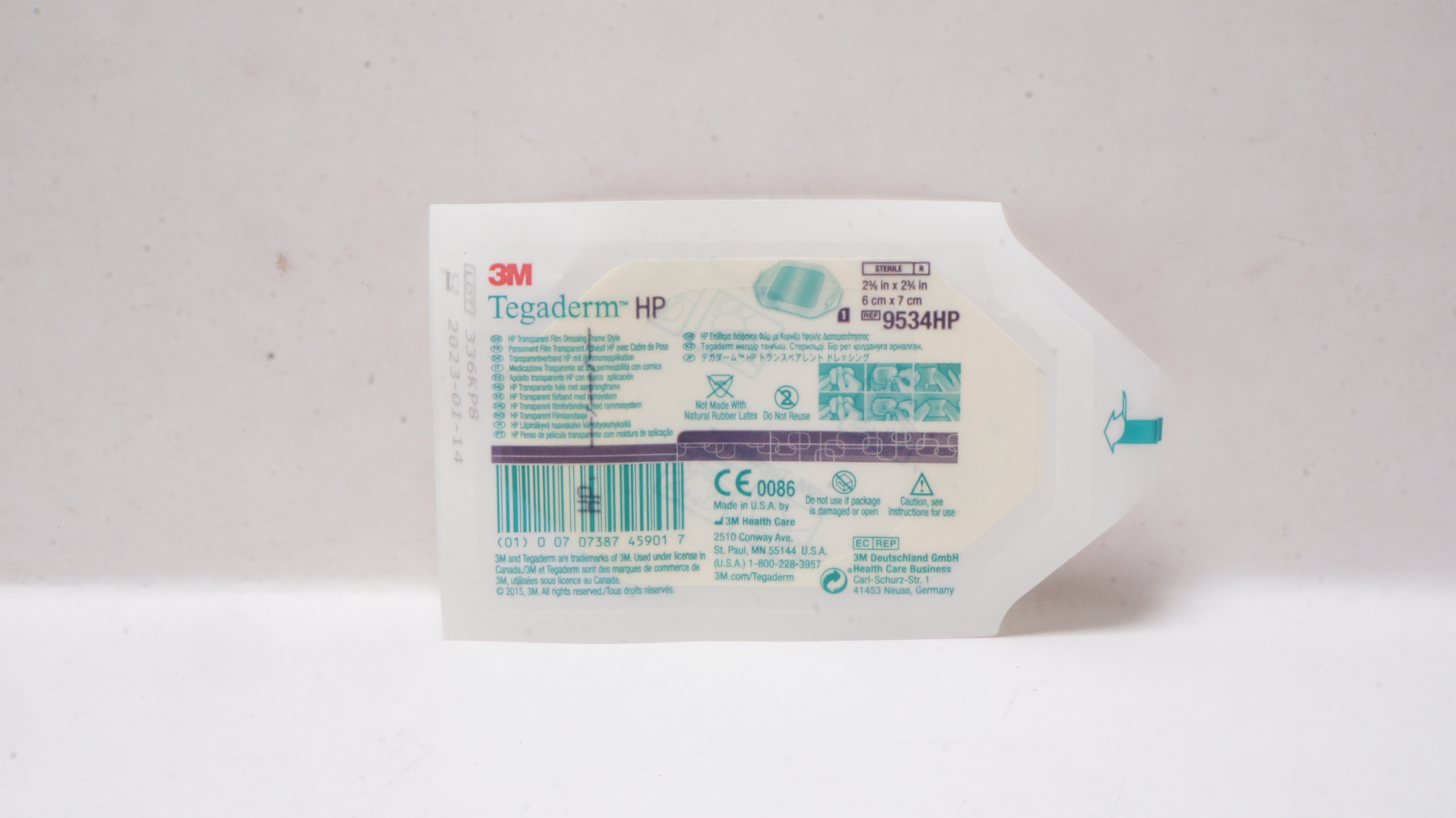 3M 9534HP HP Transparent Film Dressing Frame Style 2-3/8x2-3/4inch (x)