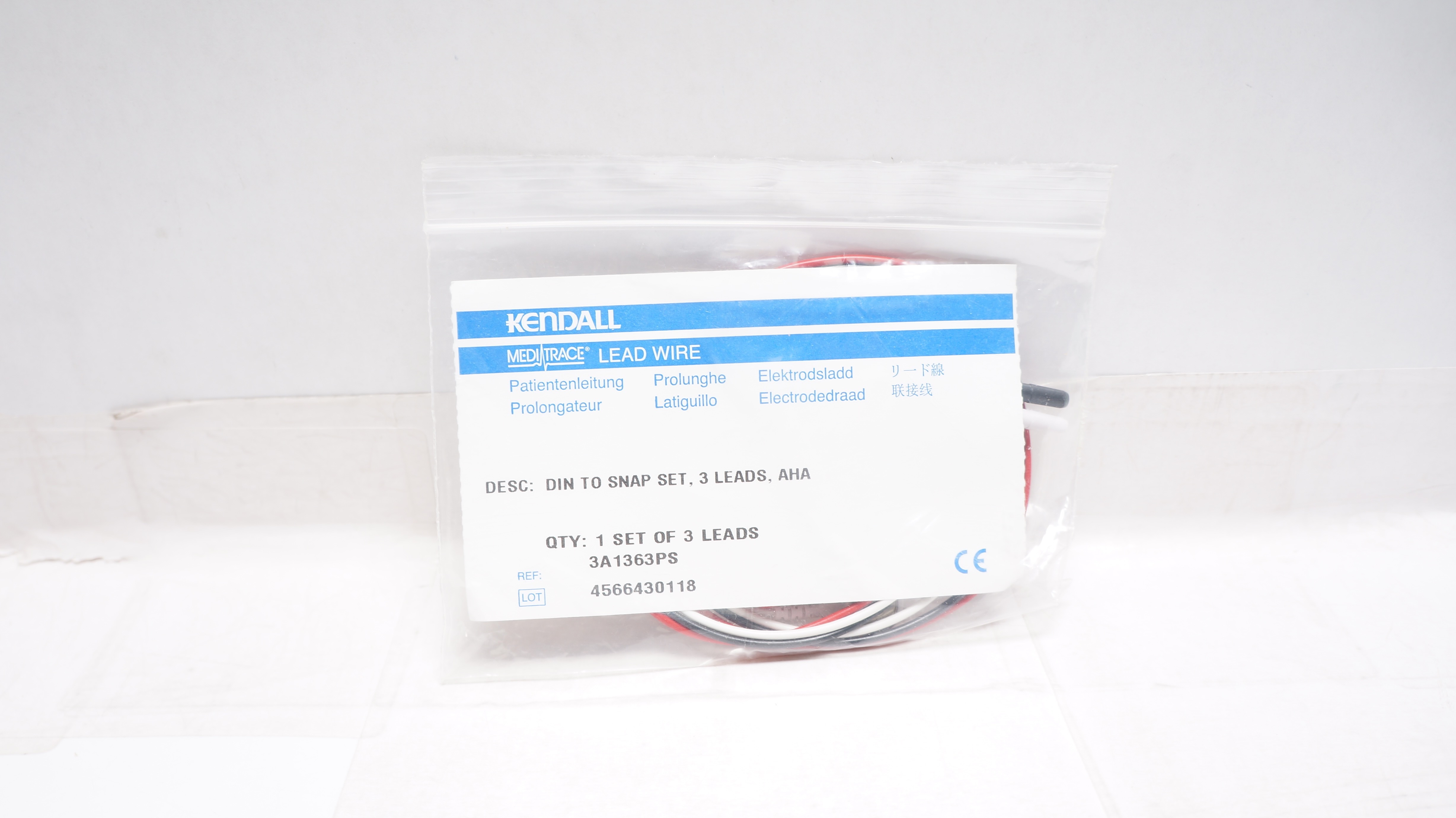 Tyco Healthcare 3A1363PS Kendall Meditrace Lead Wire