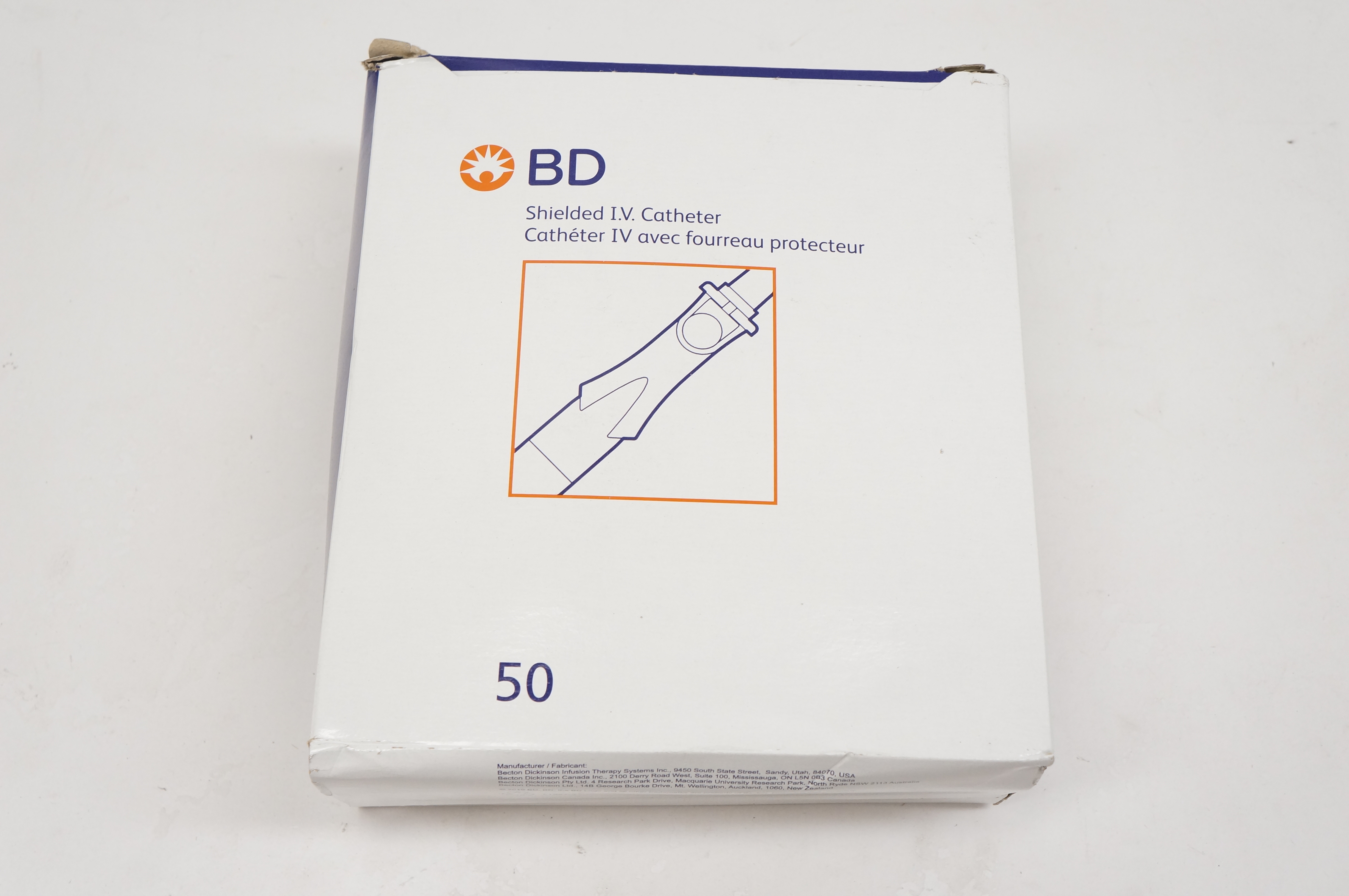 BD 381434 Insyte Autoguard IV Cath. 20Ga x 1.16inch, 60ml - Box of 50