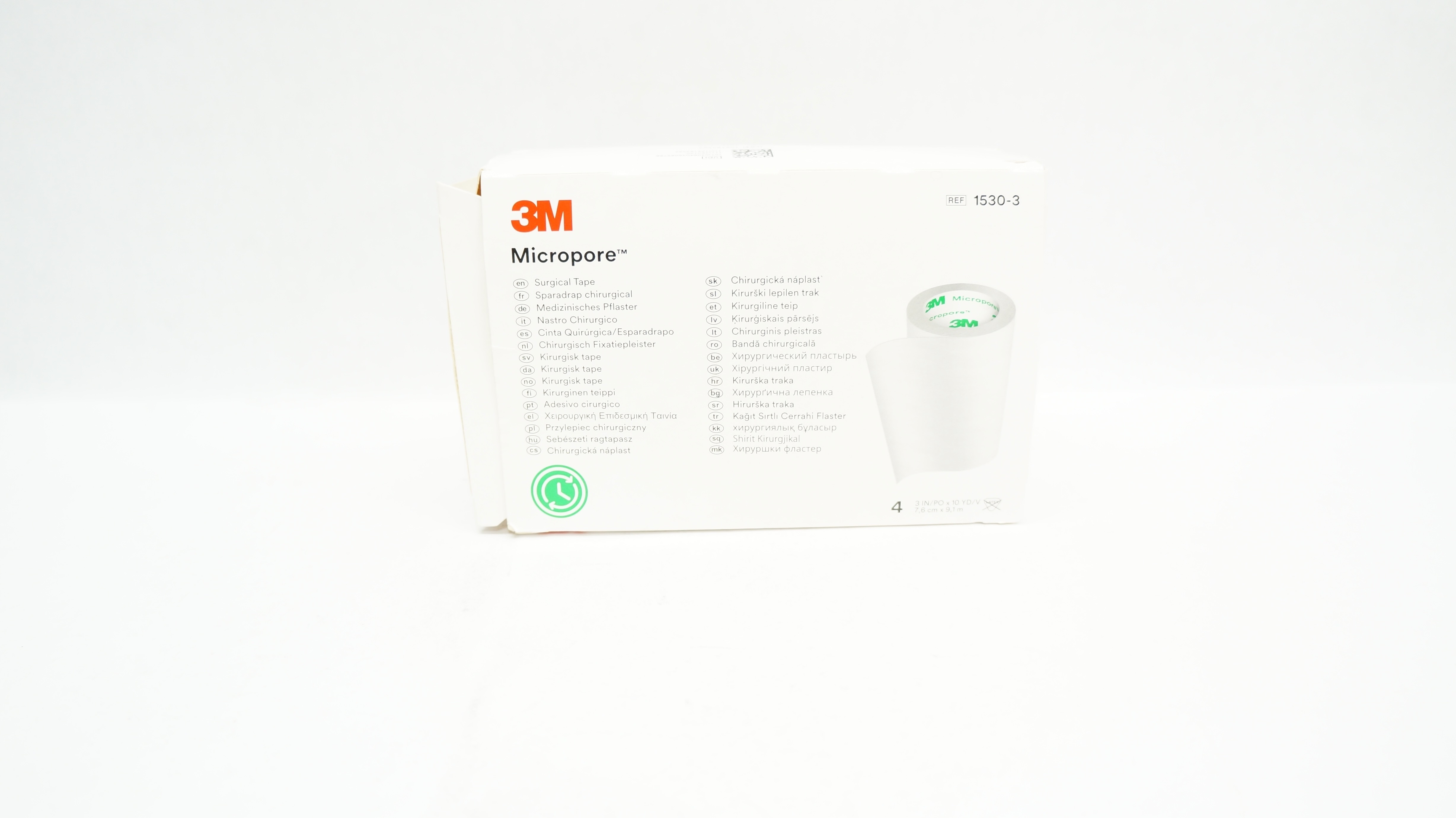 3M 1530-3 Micropore Surgical Tape 3inch x 10yd - Box of 3