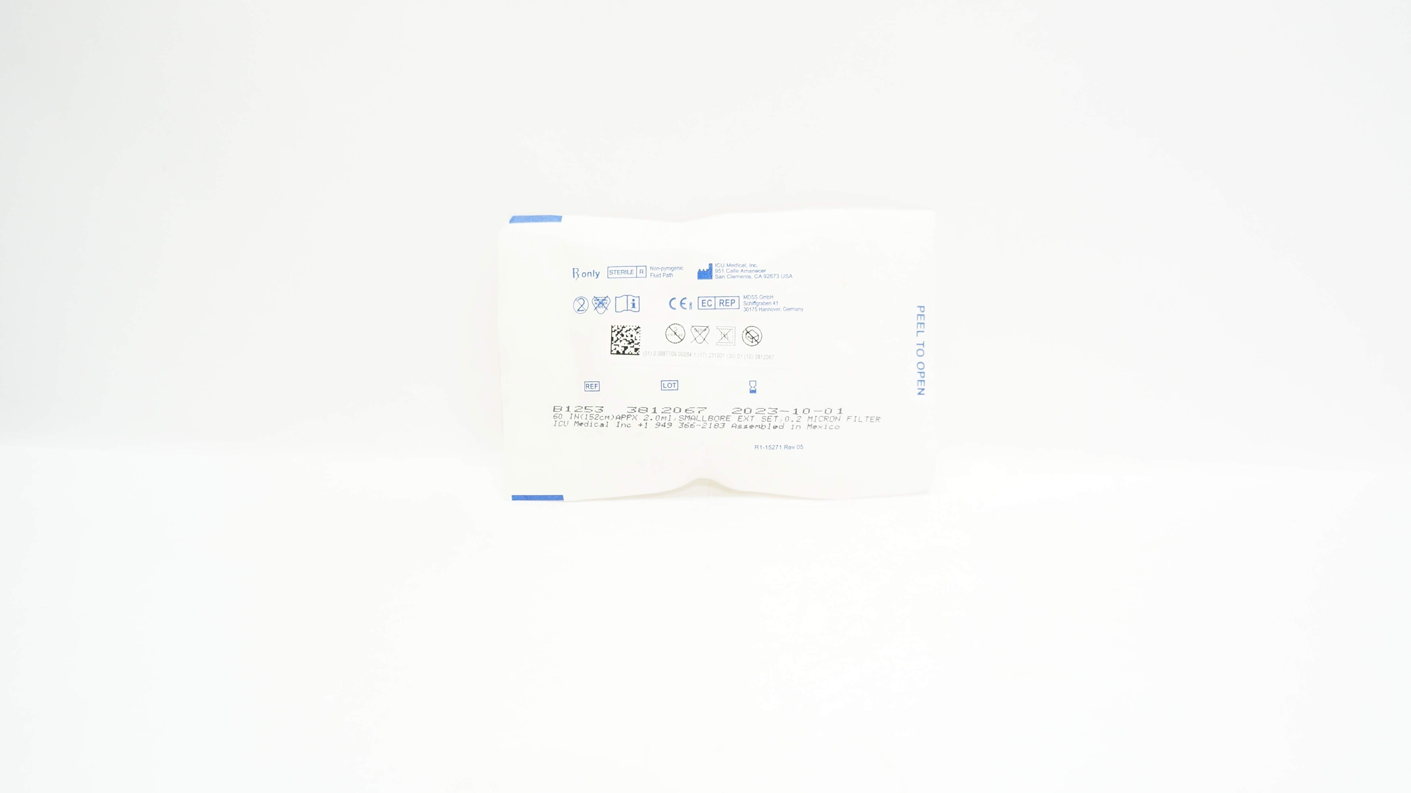 ICU Medical B1253 60inchAppx. 2.0mL, Smallbore Extension Set 0.2Micr. Filter(x)