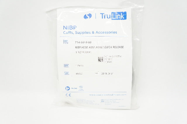 Spacelabs 714-0018-00 TruLink NIBP Cuffs Supplies & Accessories 9ft