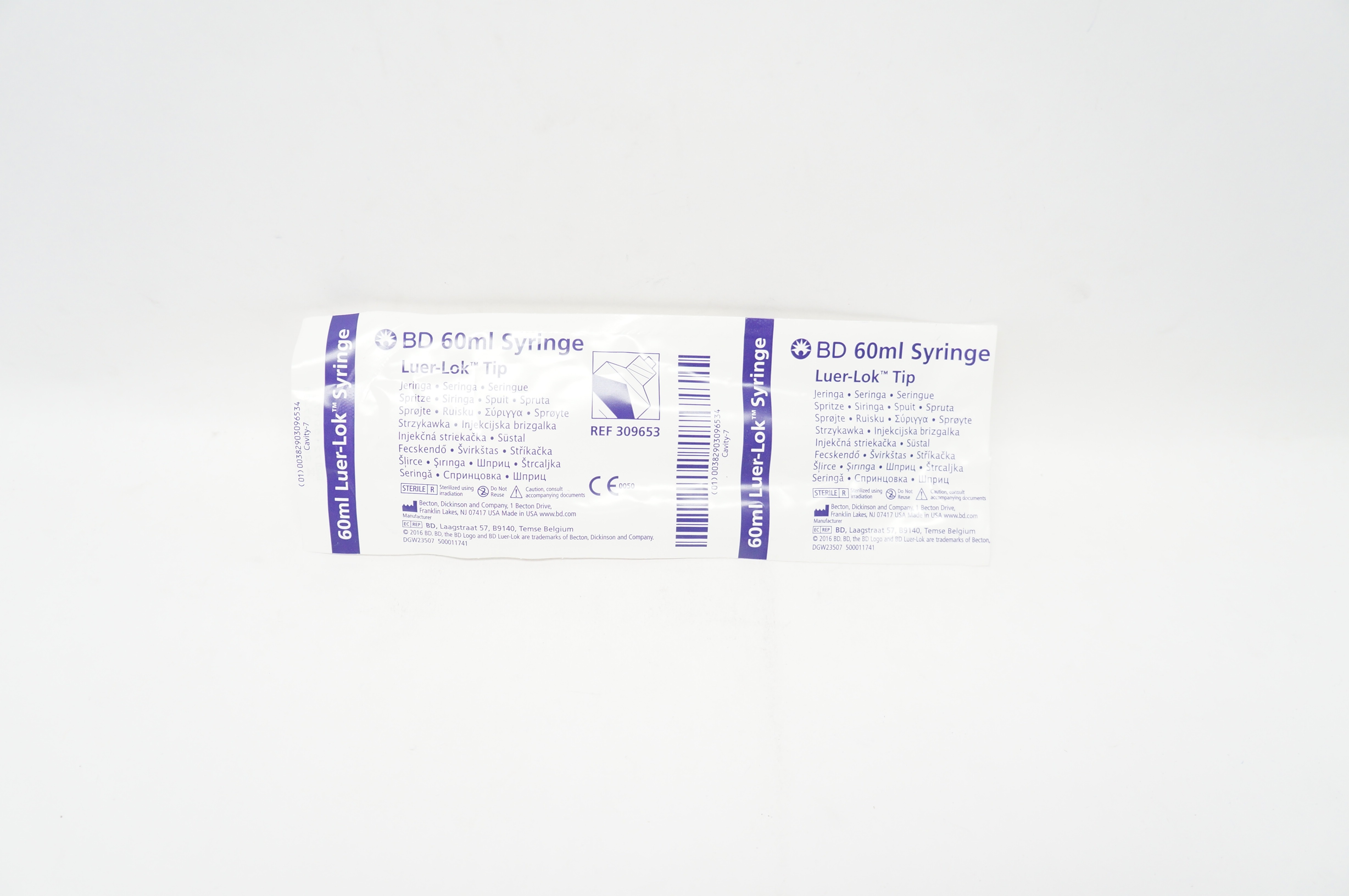 BD 309653 60ml Syringe Luer-Lok Tip