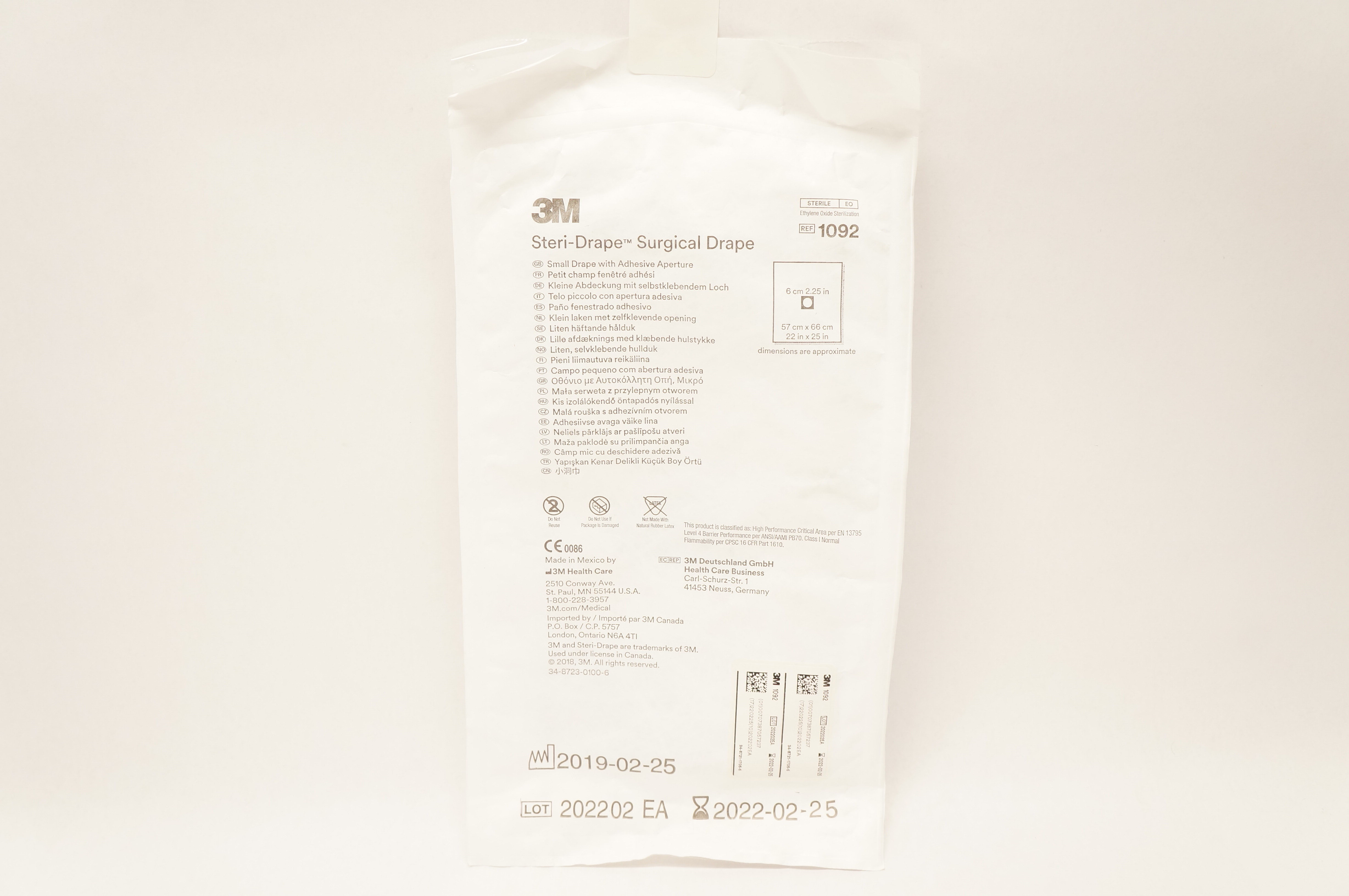 3M 1092 Steri-Drape Surgical Drape 22inch x 25inch (x)