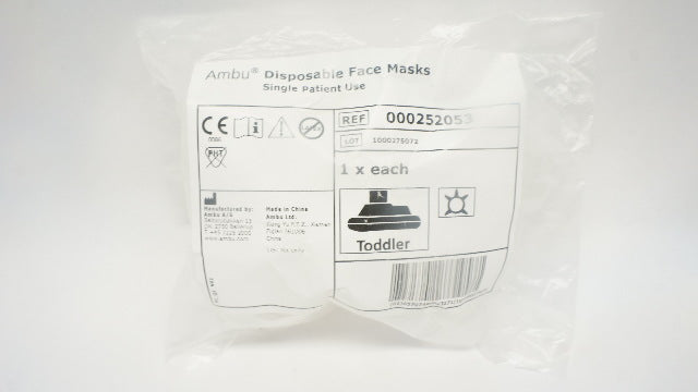 AMBU 000252053 Disposable Face Masks, Toddler