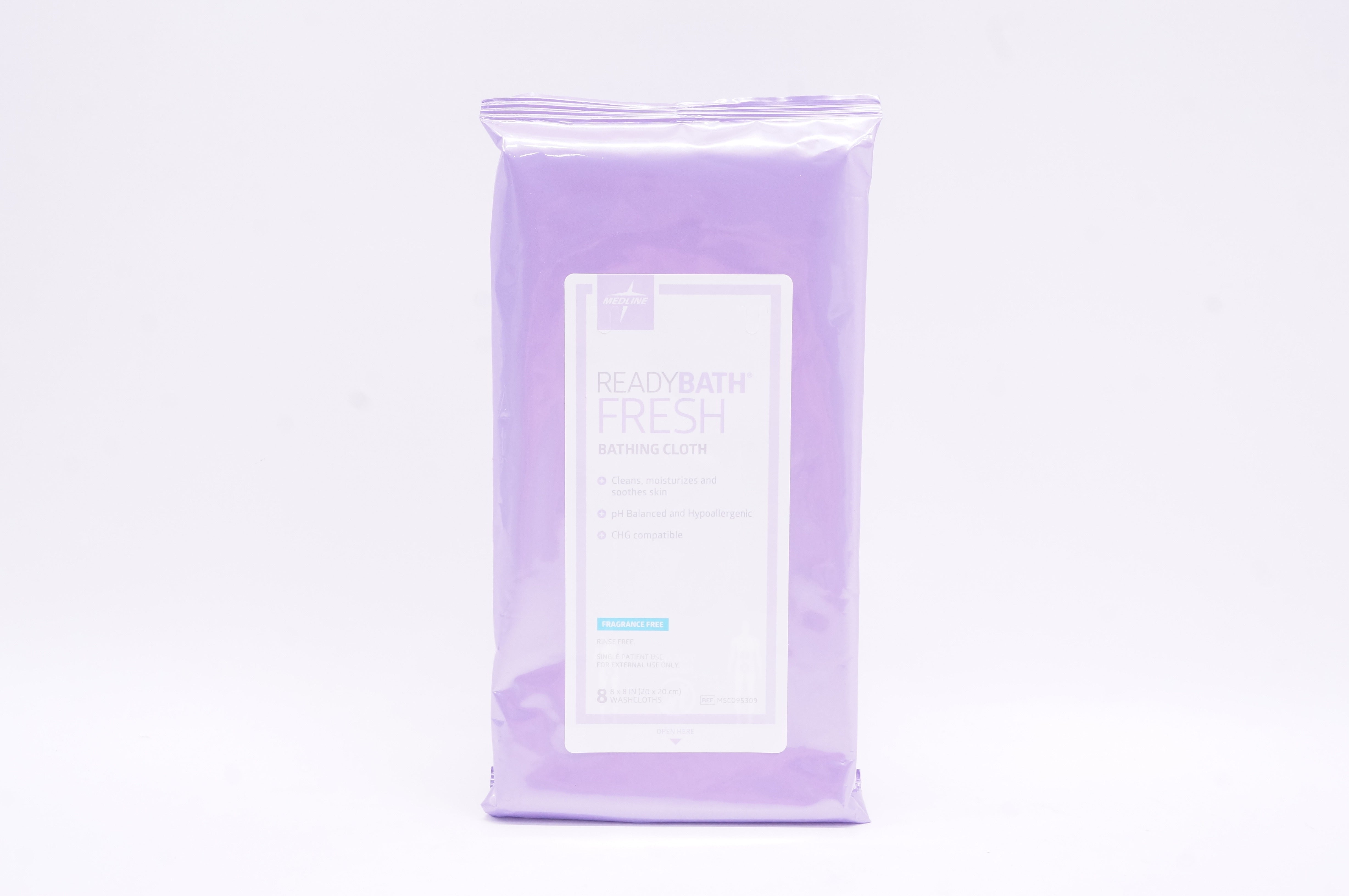 Medline MSC095309 Ready Bath Fresh Bathing Cloth 8 x 8inch