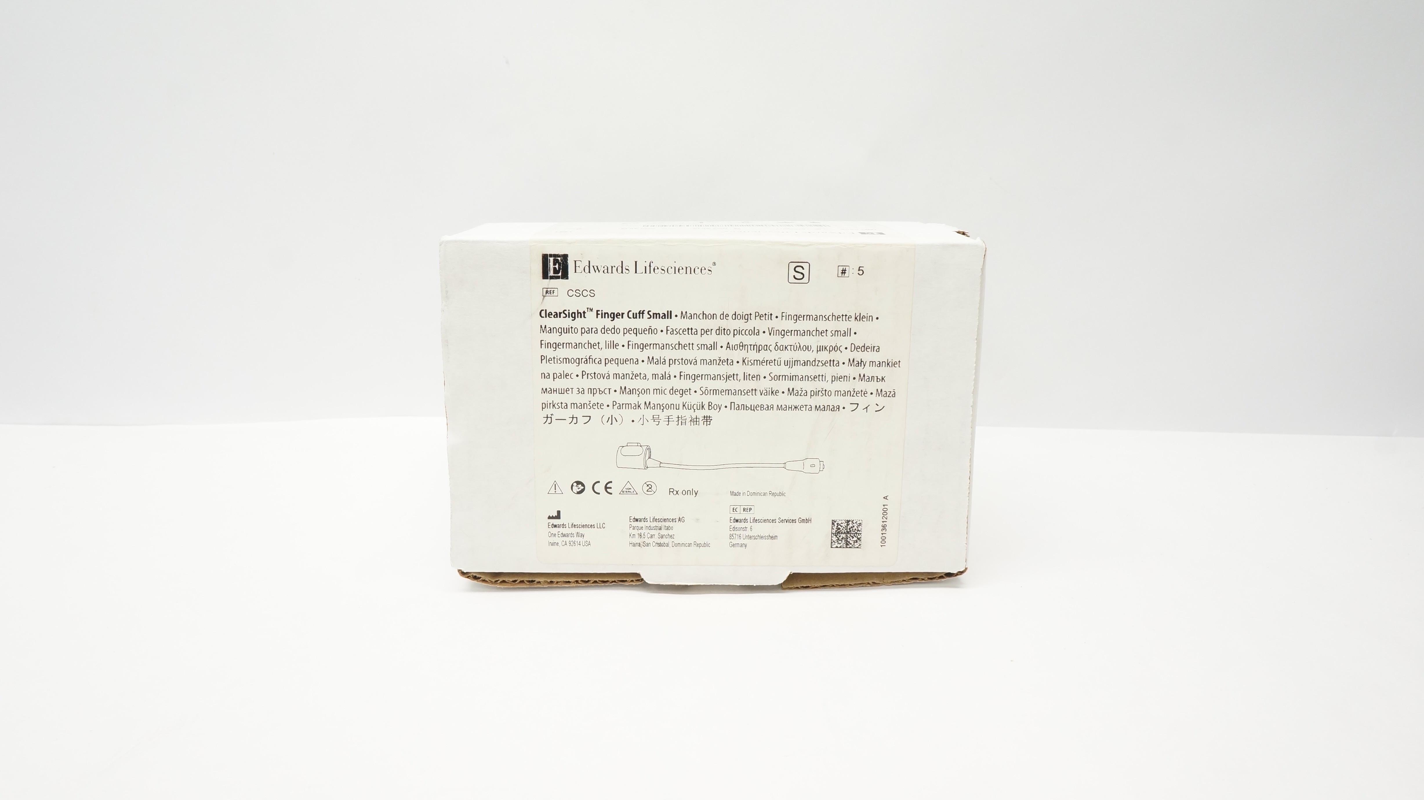 Edwards Lifesciences CSCS ClearSight Finger Cuff, Small (x) - Box of 5