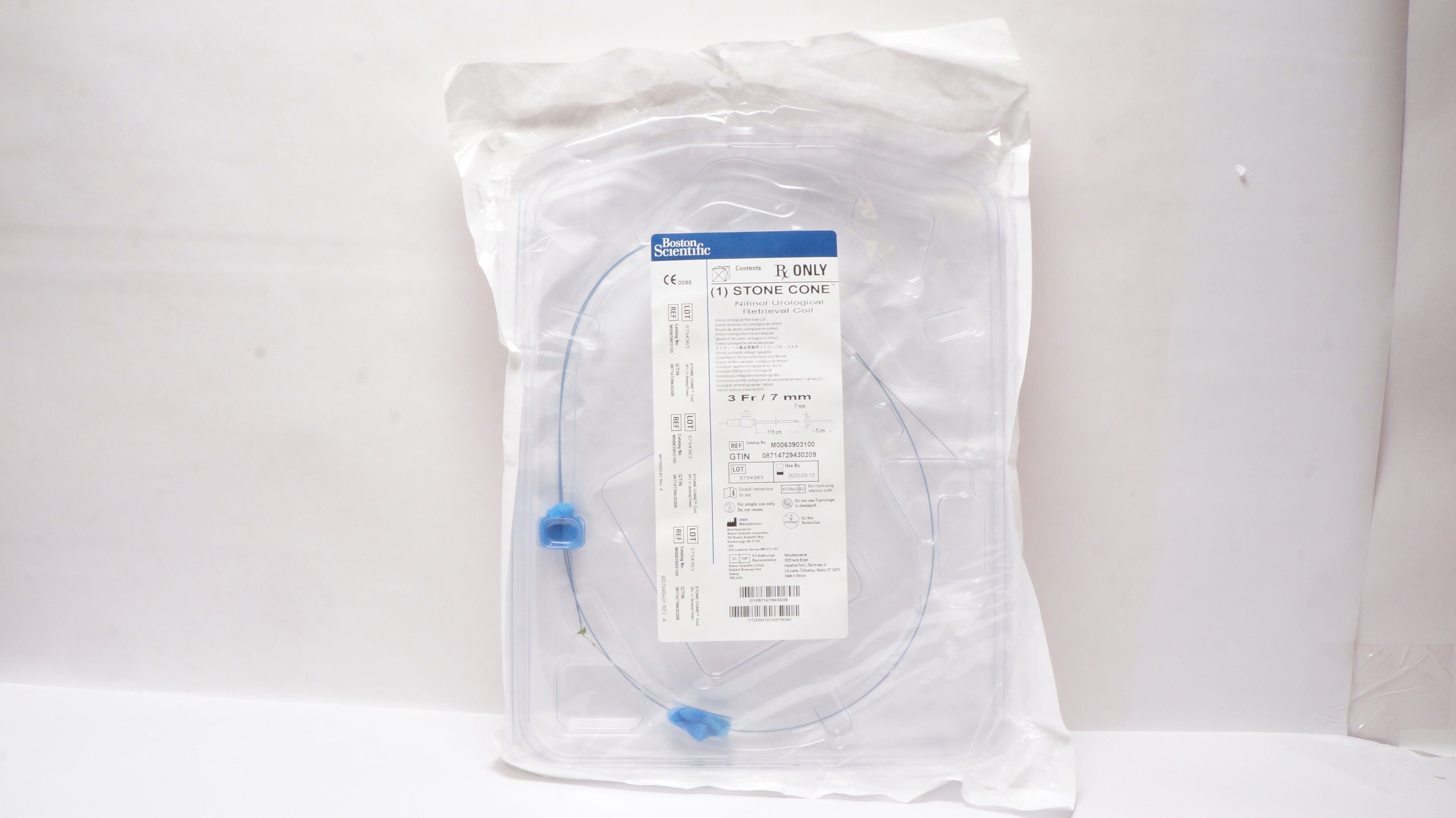 Boston Scientific M0063903100 Nitinol Urological Retrieval Coil 3Fr x 7mm (x)
