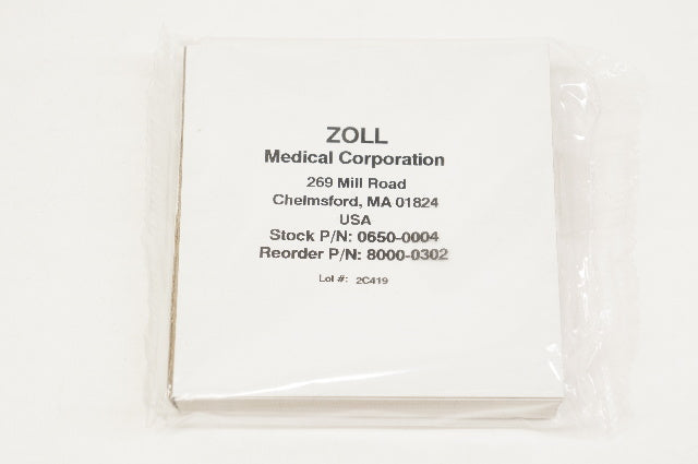 Zoll 0650-0004 Paper Recorder, Strip Chart 90mm Z-Fold