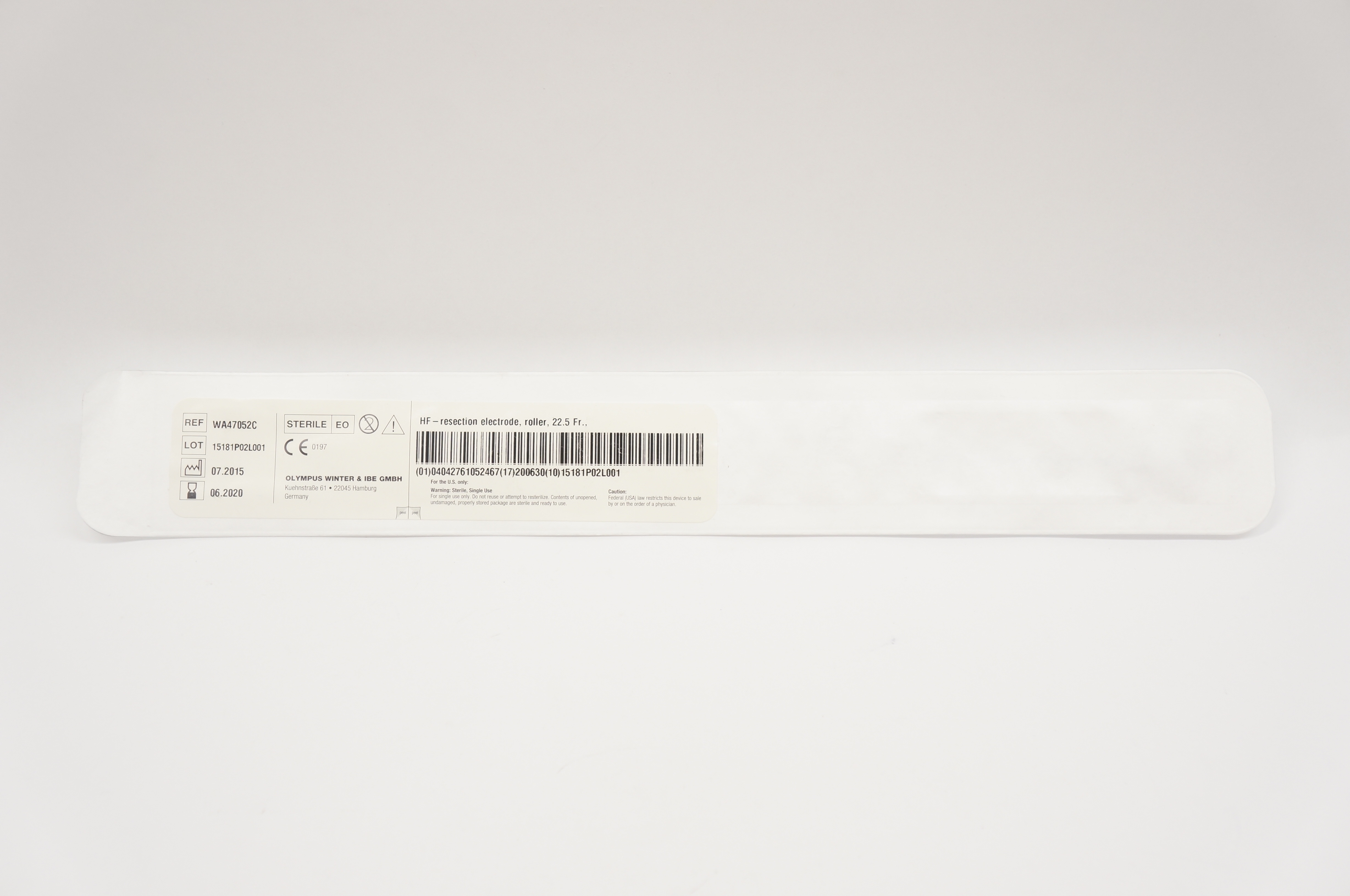 Olympus WA47052C HF Resection Electrode, Roller, 22.5 Fr (x)