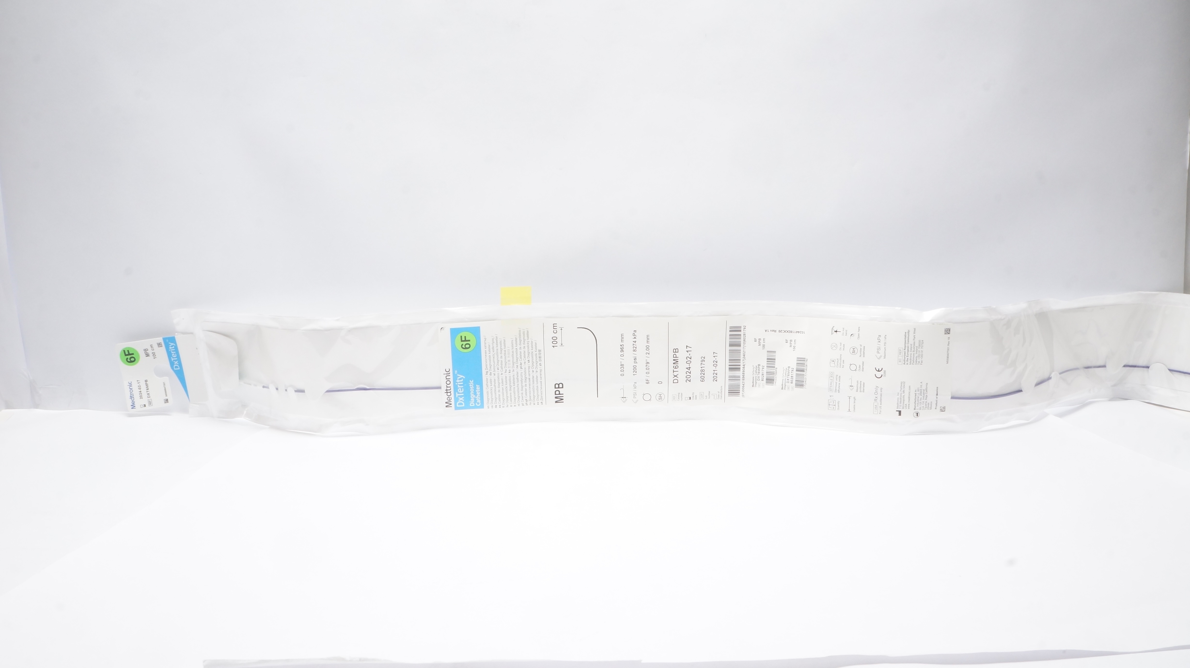 Medtronic DXT6MPB DxTerity Diagnostic Cath. 6F x 100cm (x)