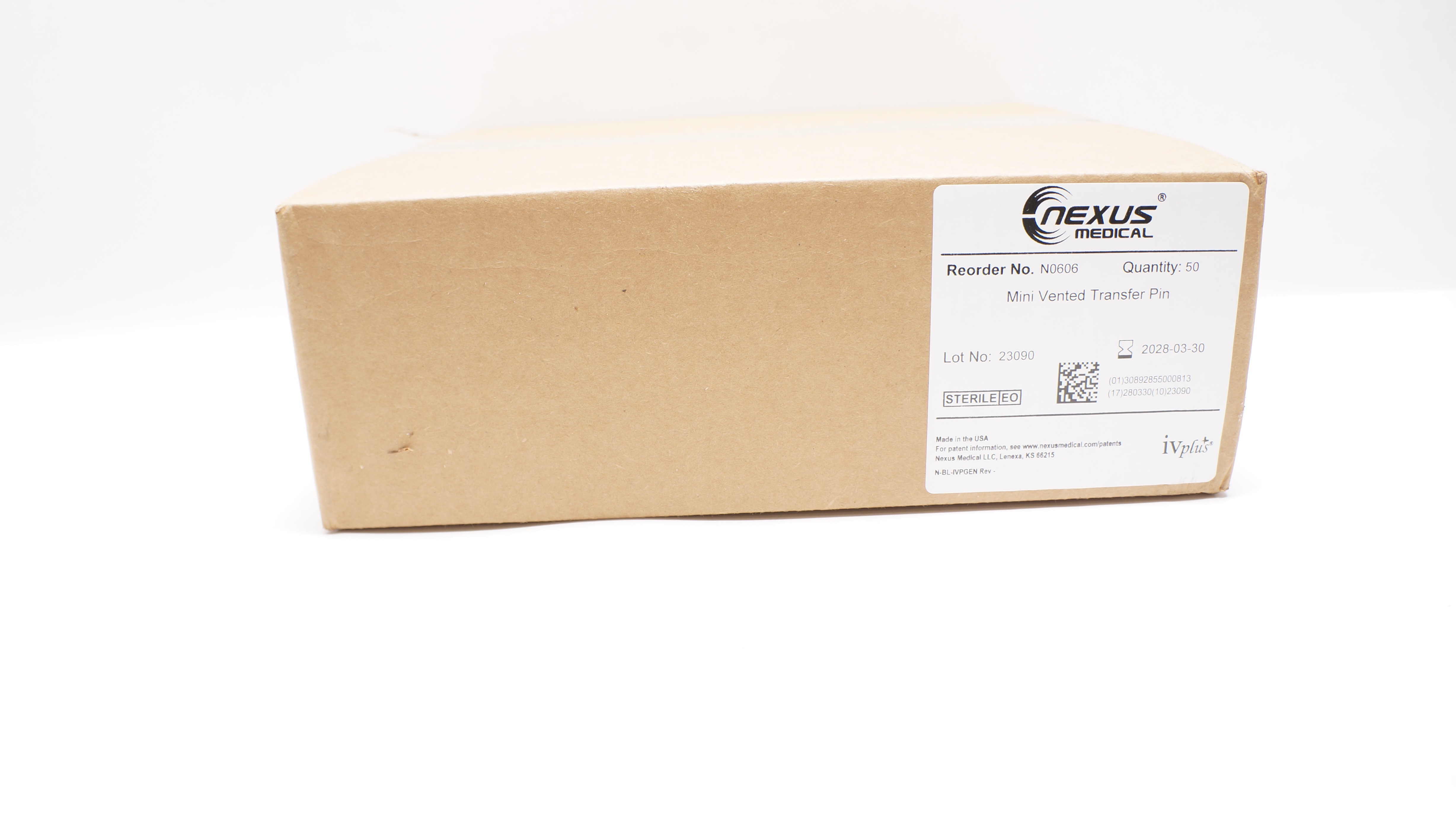 Nexus N0606 Mini Vented Transfer Pin - Box of 50