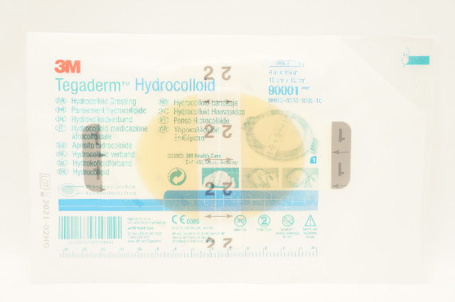 3M 90001 Tegaderm Hydrocolloid Dressing 4inch x 4-3/4inch (x)