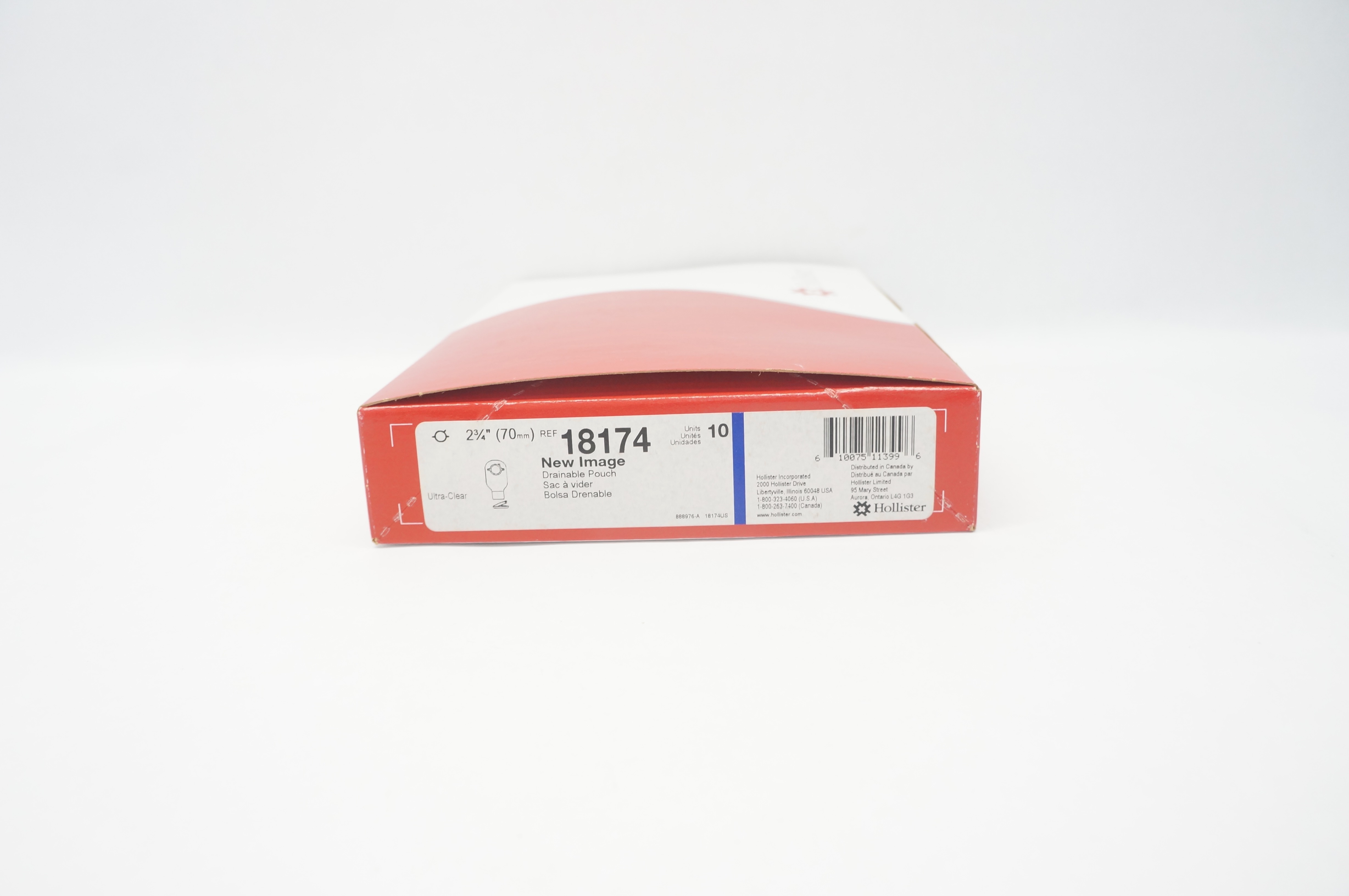 Hollister 18174 New Image Ultra-Clear Drainable Pouch 2-3/4inch - Box of 10