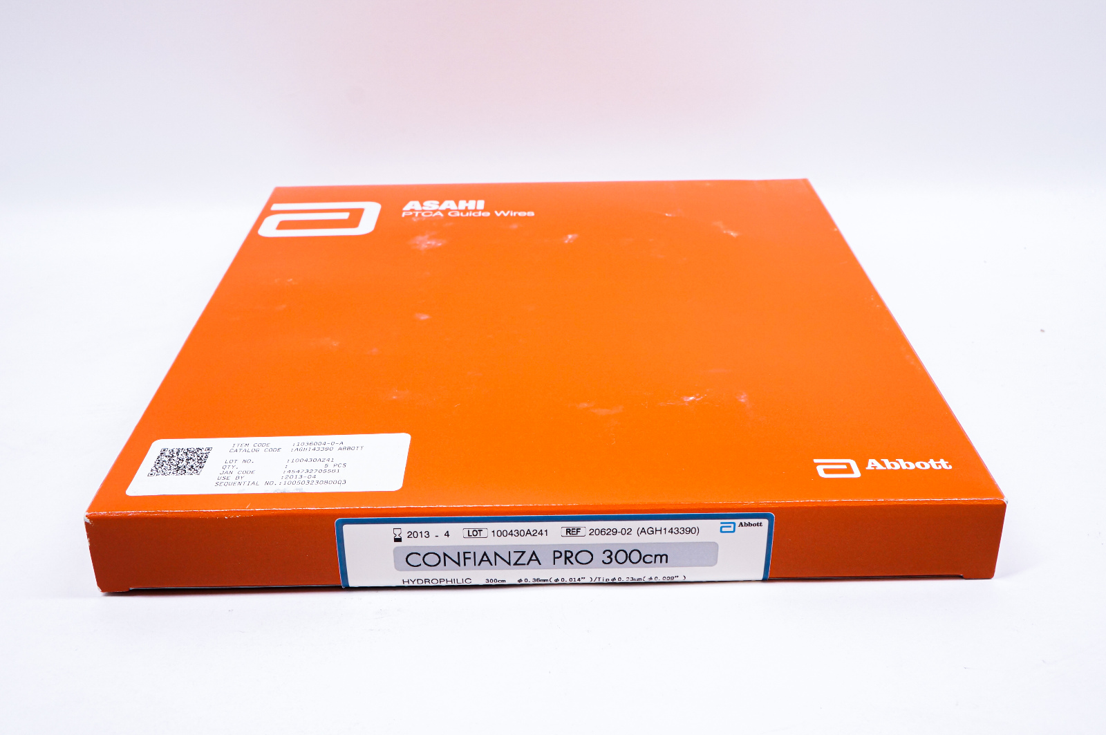 Abbott 20629-02 ASAHI PTCA Guide Wire CONFIANZA PRO 300cm (x) - Box of 5