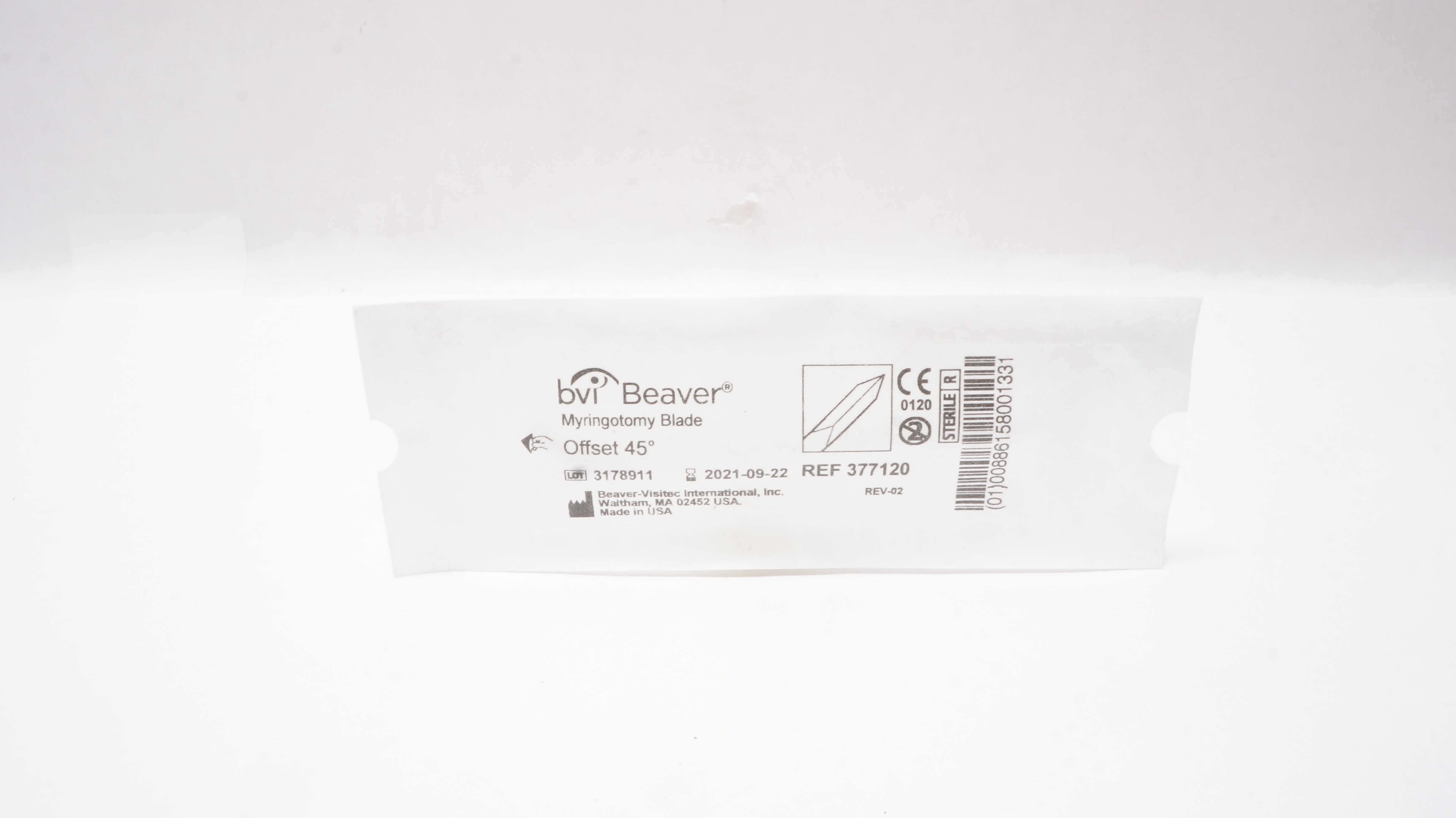 BVI Beaver 377120 Myringotomy Blade Offset 45degree (x)