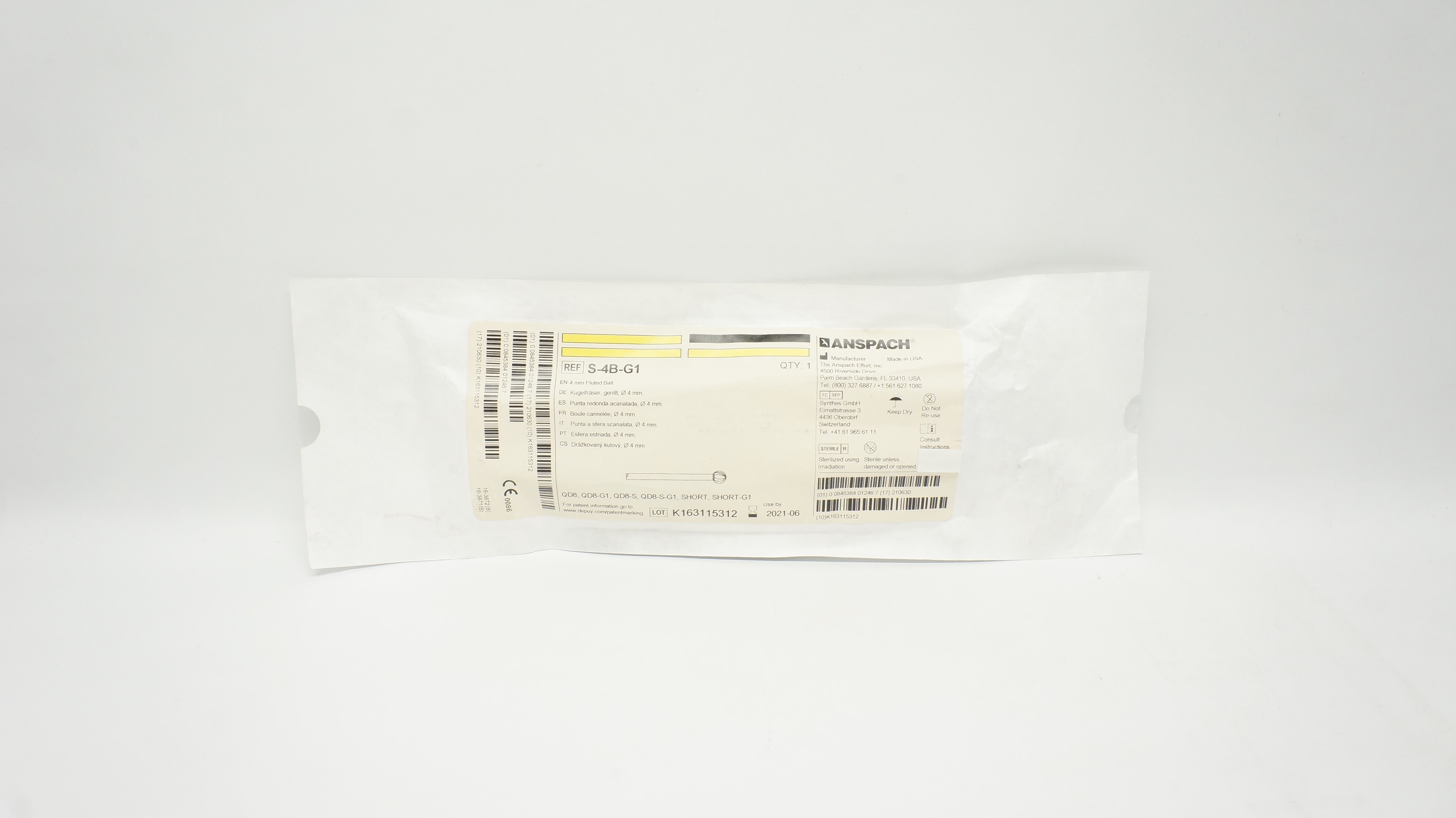 Anspach S-4B-G1 Fluted Ball 4mm (x)