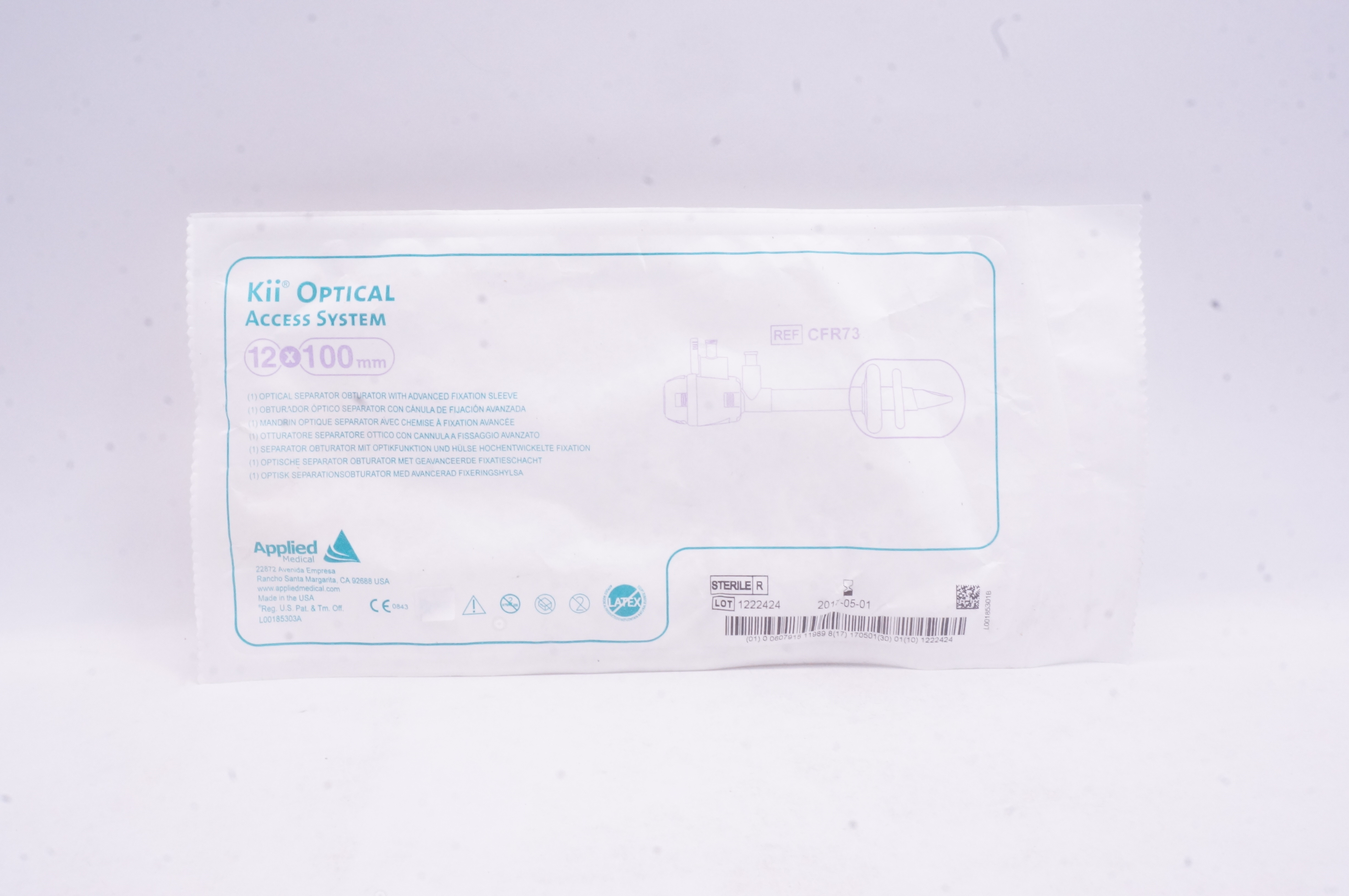 Applied Medical CFR73 Kii Optical Separator Obturator 12 x 100mm (x)