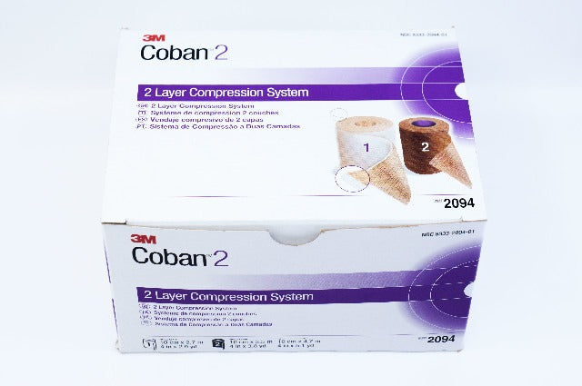 3M 2094 Coban 2 Layer Compression System 4inch x 2.9 yd., 4inch x 3.8 yd. (x)