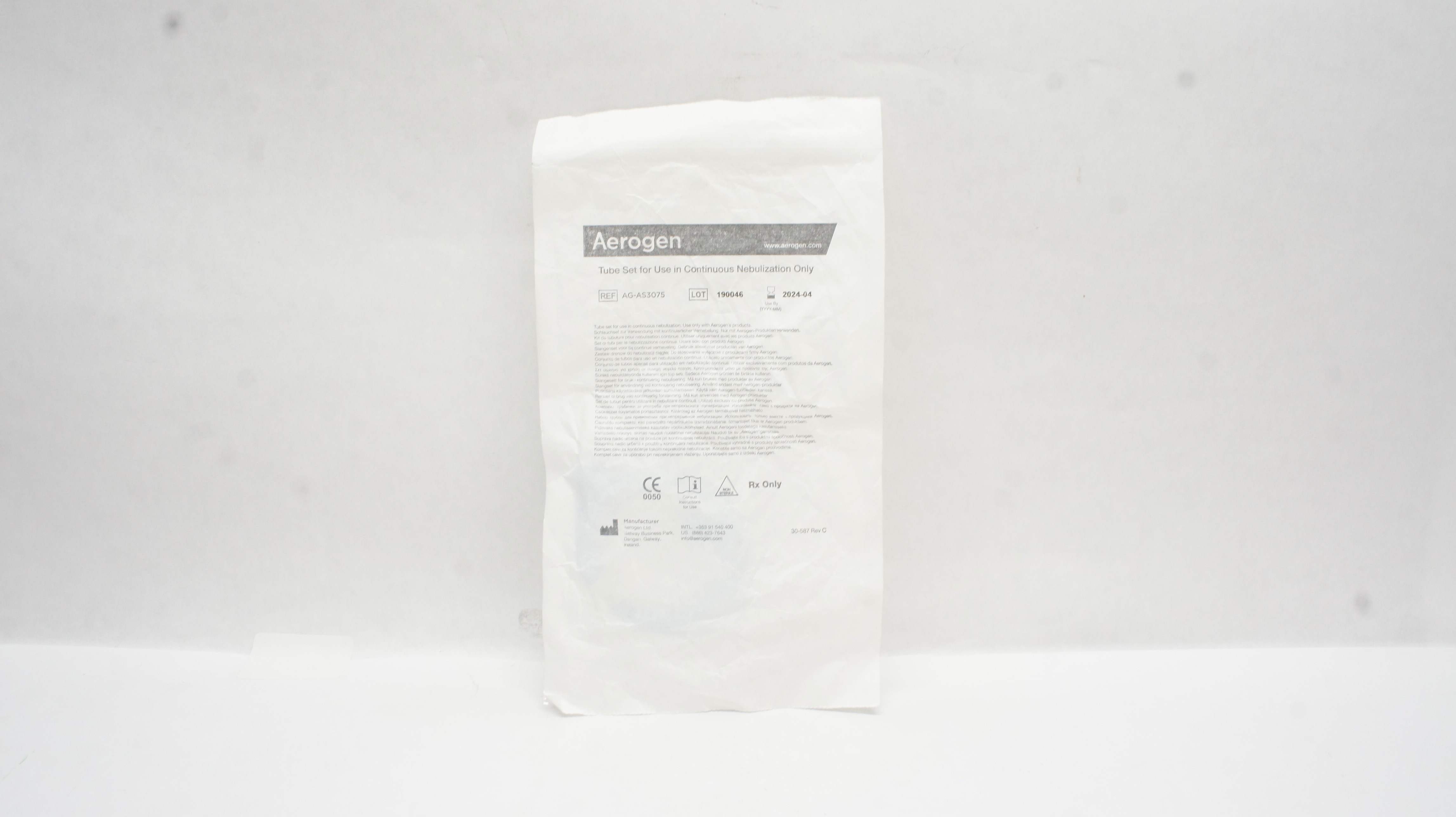 Aerogen AG-AS3075 Tube Set for Use in Continuous Nebulization