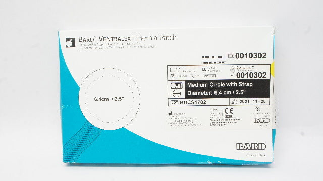 Bard 0010302 Ventralex Hernia Patch 2.5inch Medium (x) - Box of 2
