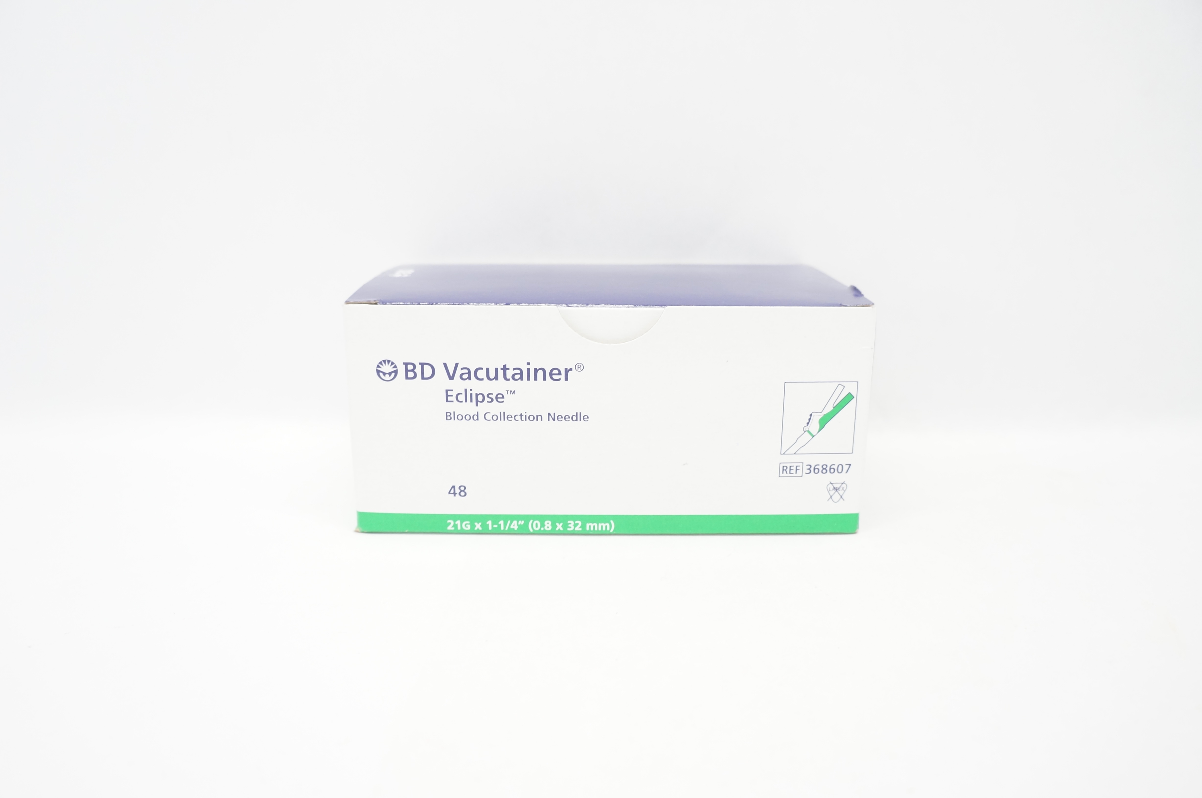 BD 368607 Vacutainer Eclipse Blood Collection Ndle. 21G x 1-1/4in. - Box of 48