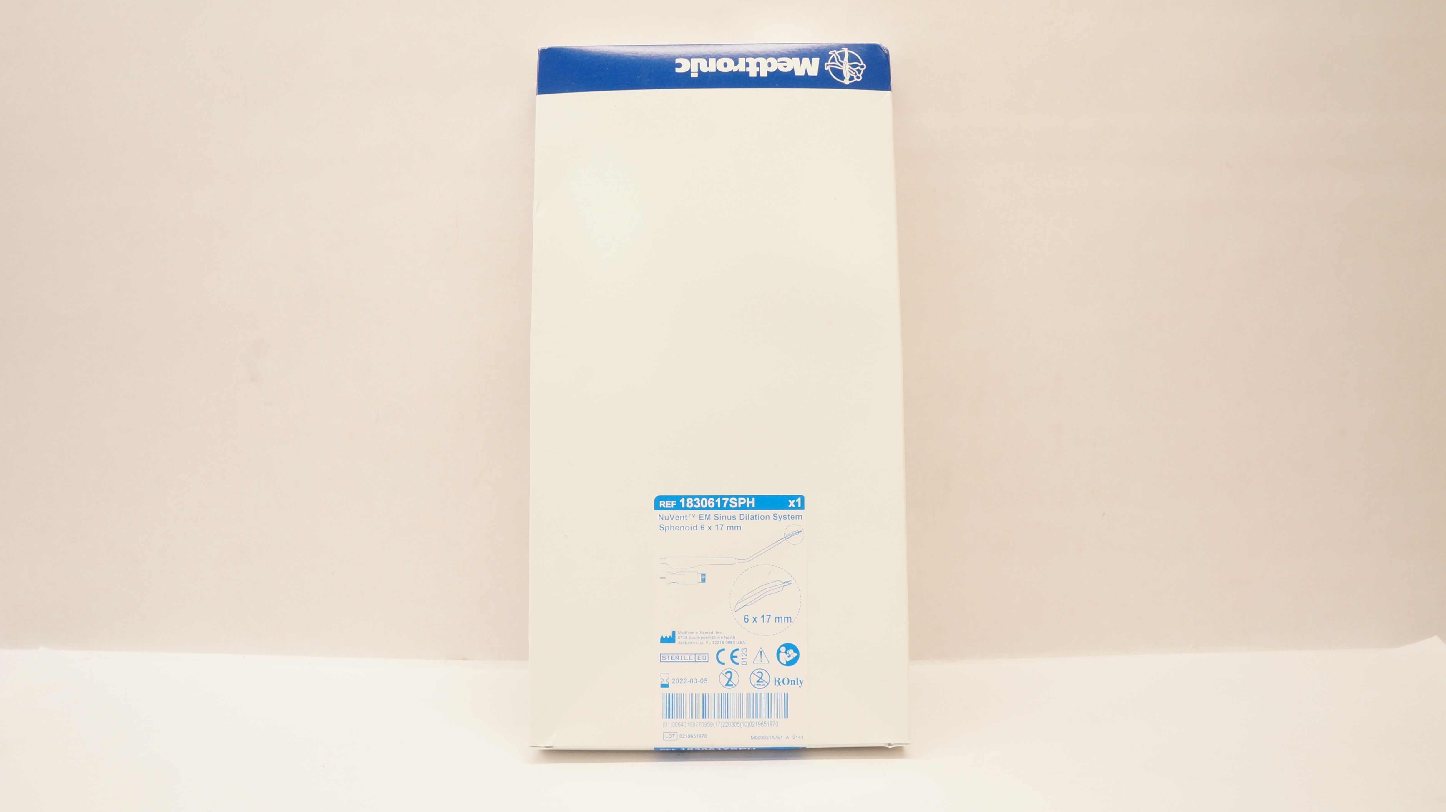 Medtronic 1830617SPH NuVent EM Sinus Dilation System Sphenoid 6 x 17mm (x)