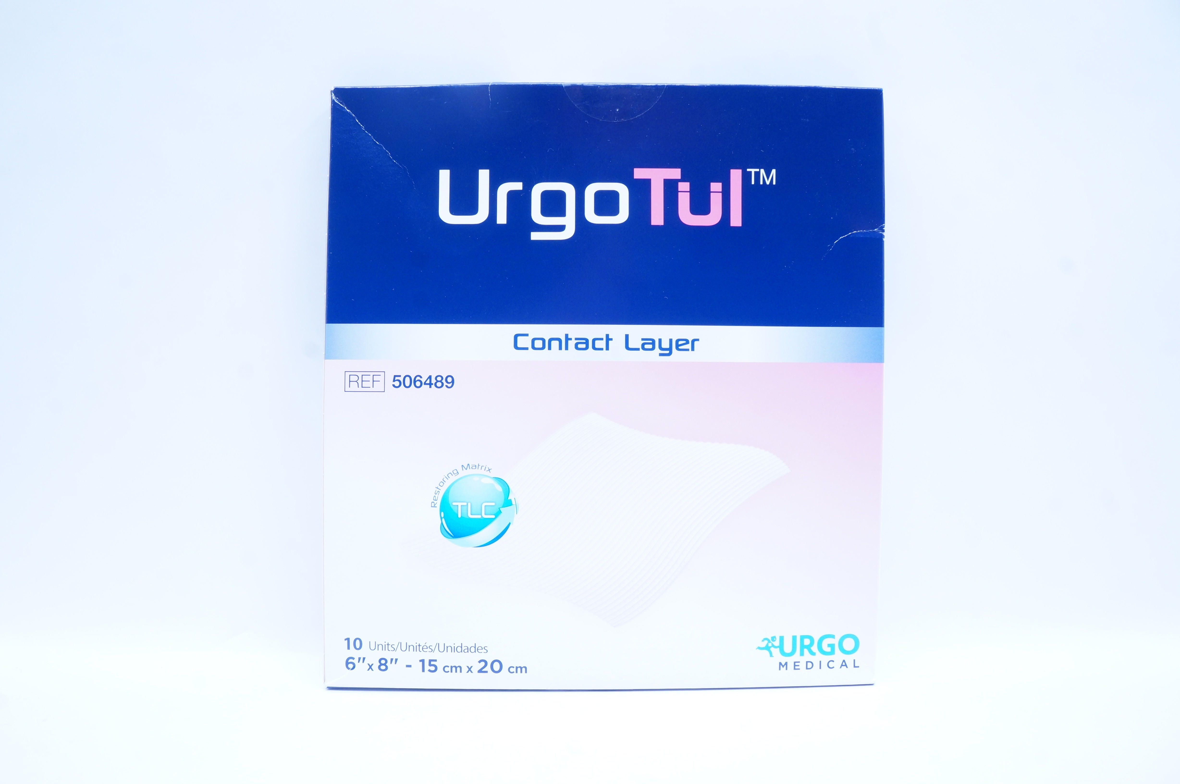 Urgo Medical 506489 Tul Flexible Contact Layer 6 inch x 8 inch - Box of 10