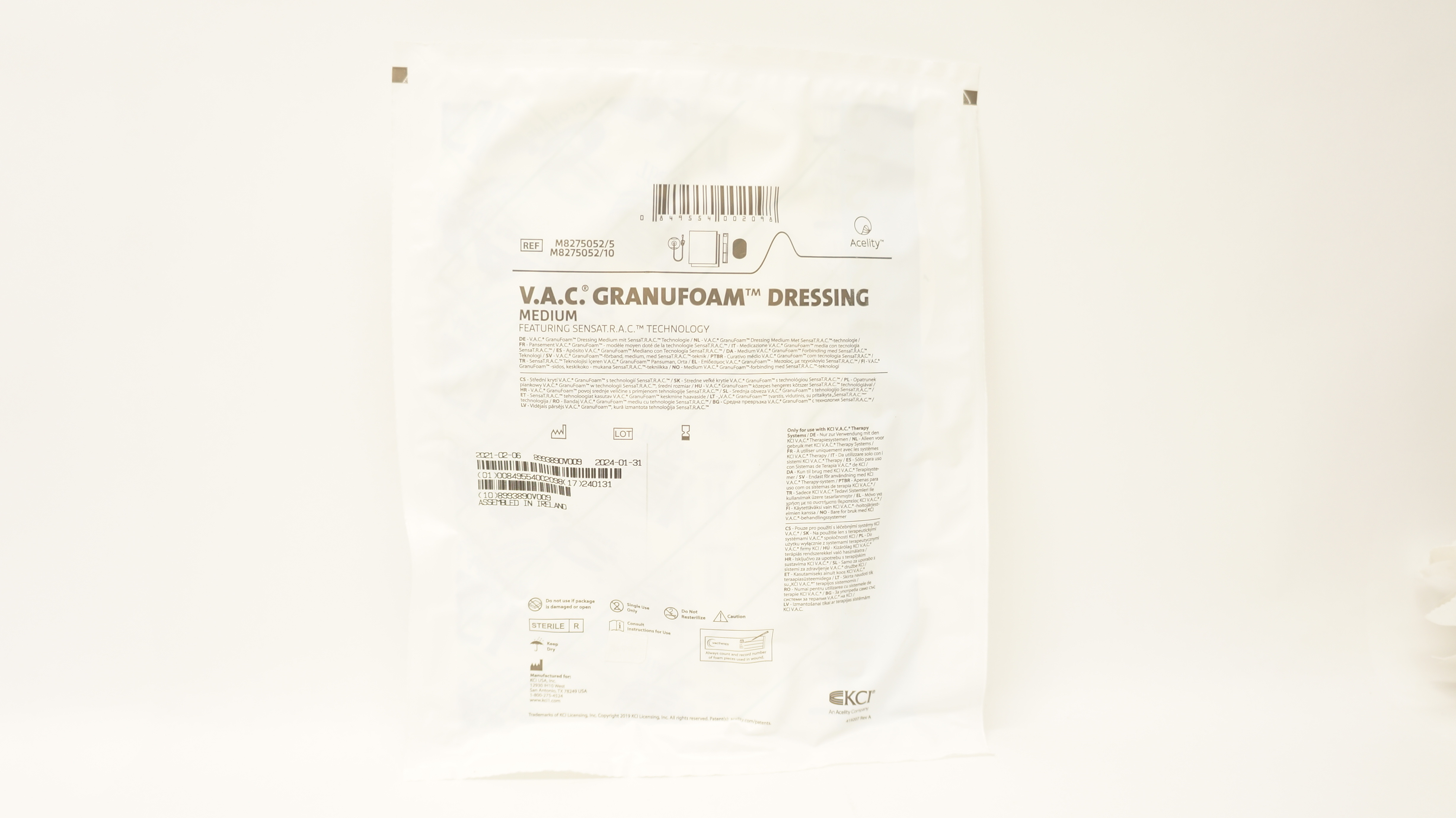 KCI M8275052/5 Acelity V.A.C. Granufoam Dressing Medium