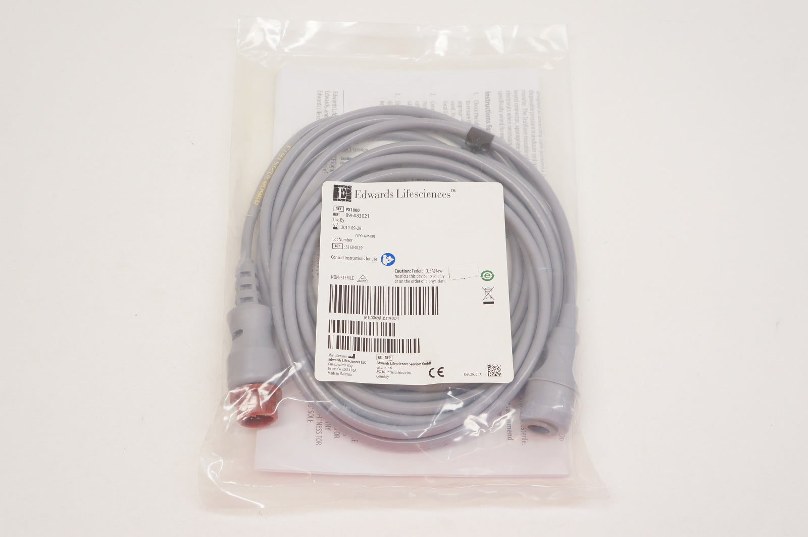 Edwards Lifesciences 896083021 Truwave Reusable Cable (x)