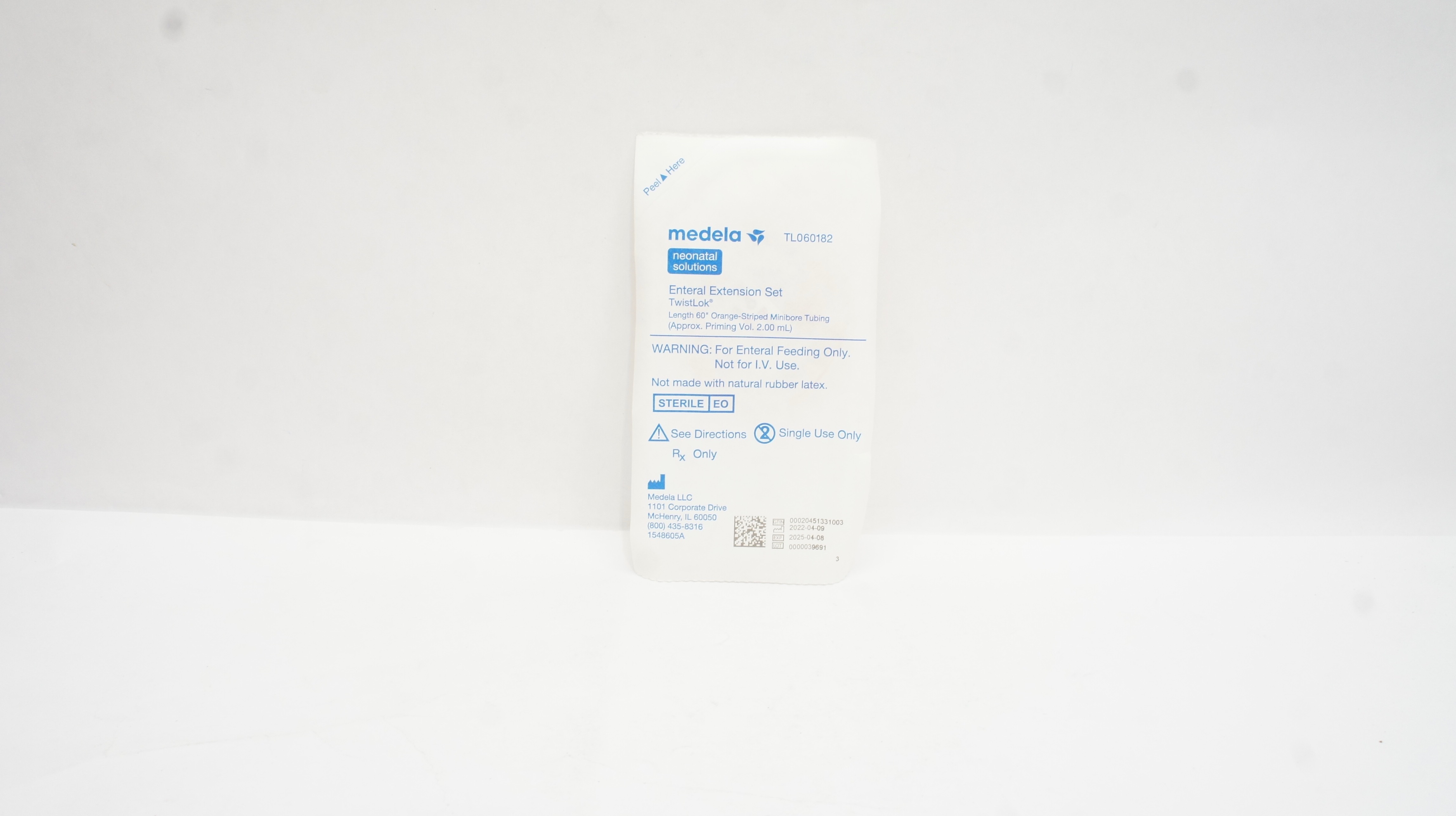 Medela TL060182 TwistLok Enteral Extension Set 60inch x 2.00mL