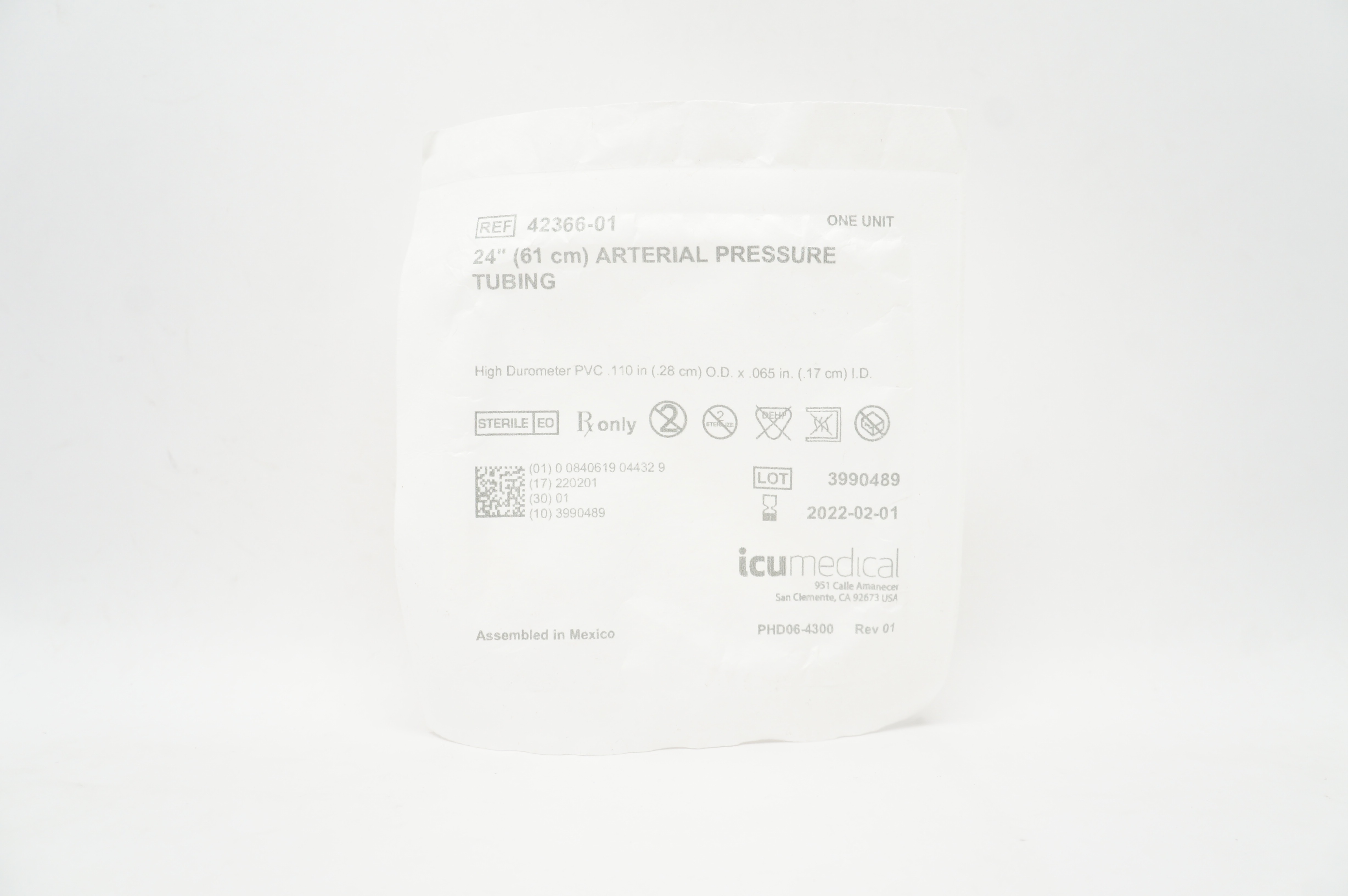 ICU Medical 42366-01 24inch Arterial Pressure Tubing (x)