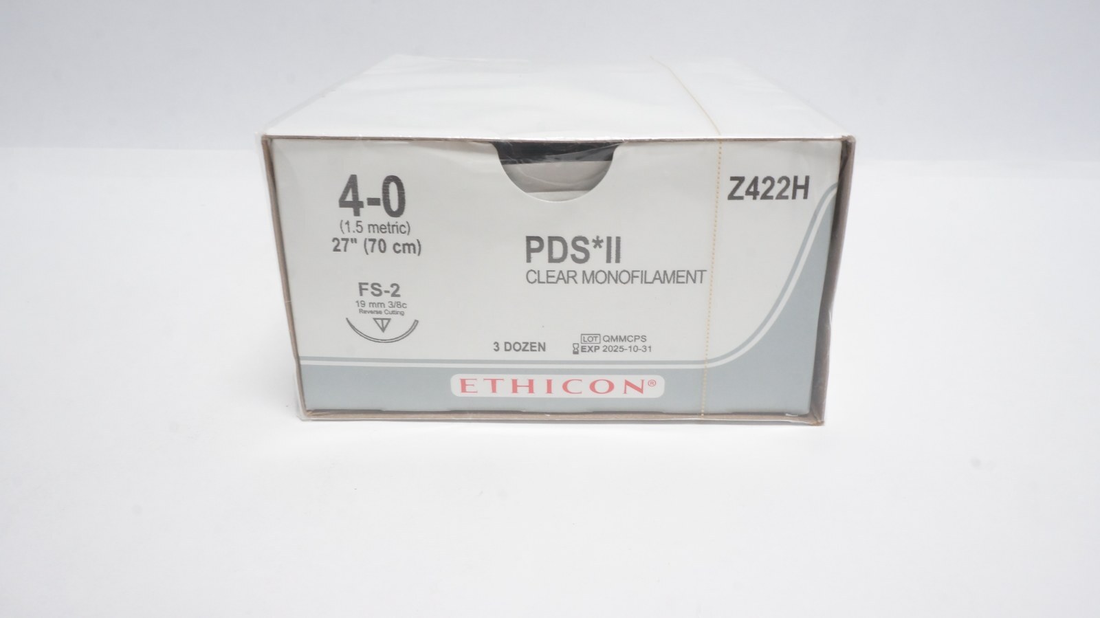 ETHICON Z422H PDS*II Sutures 4-0 27" Clear Monofilament